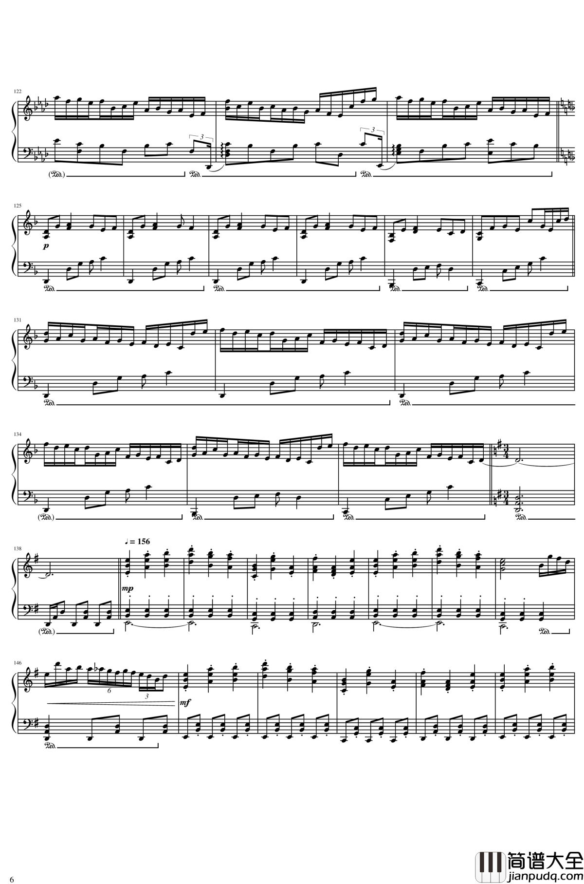 红到天的标题曲钢琴谱_东方project