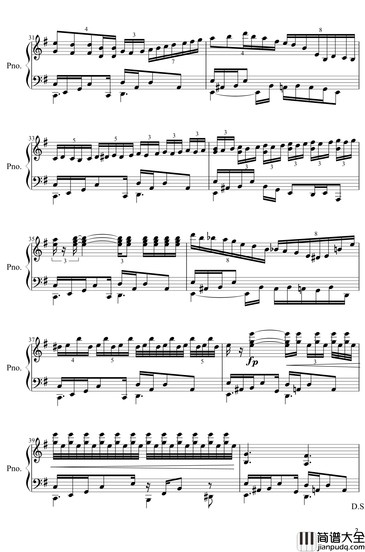 彼岸归航Riverside_View钢琴谱_绯想天ver._东方project