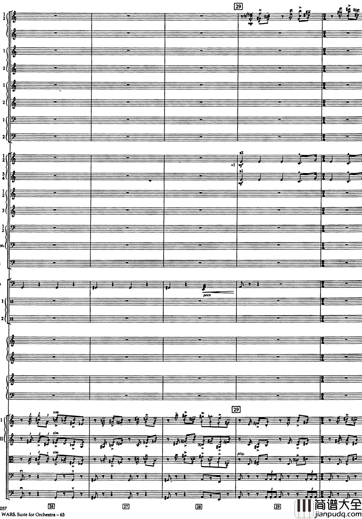 帝国进行曲总谱钢琴谱_The_Imperial_March_Full_Orchestra_John_Williams