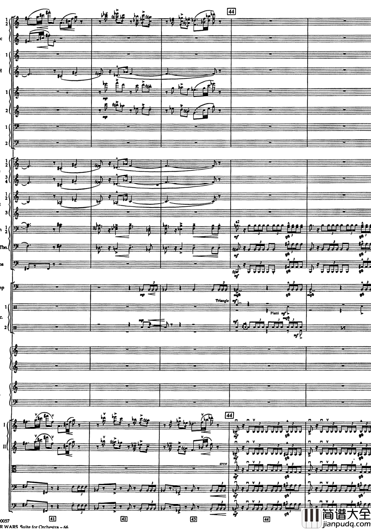 帝国进行曲总谱钢琴谱_The_Imperial_March_Full_Orchestra_John_Williams