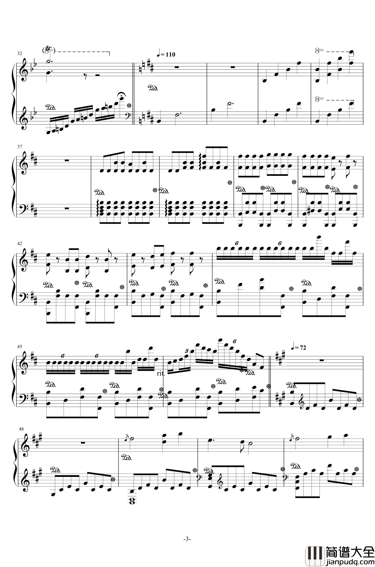 延禧攻略幻想曲钢琴谱_延禧攻略