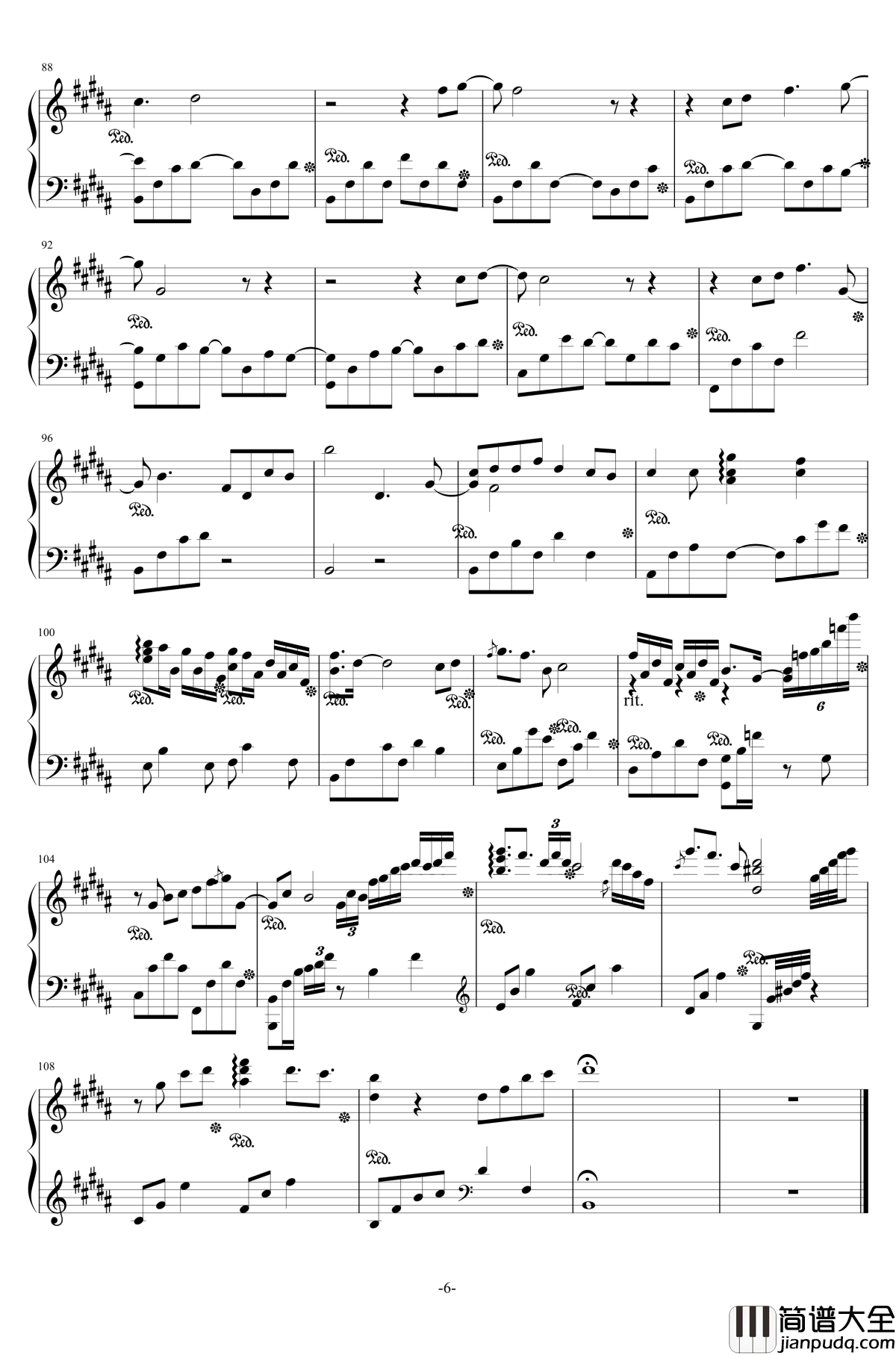 延禧攻略幻想曲钢琴谱_延禧攻略