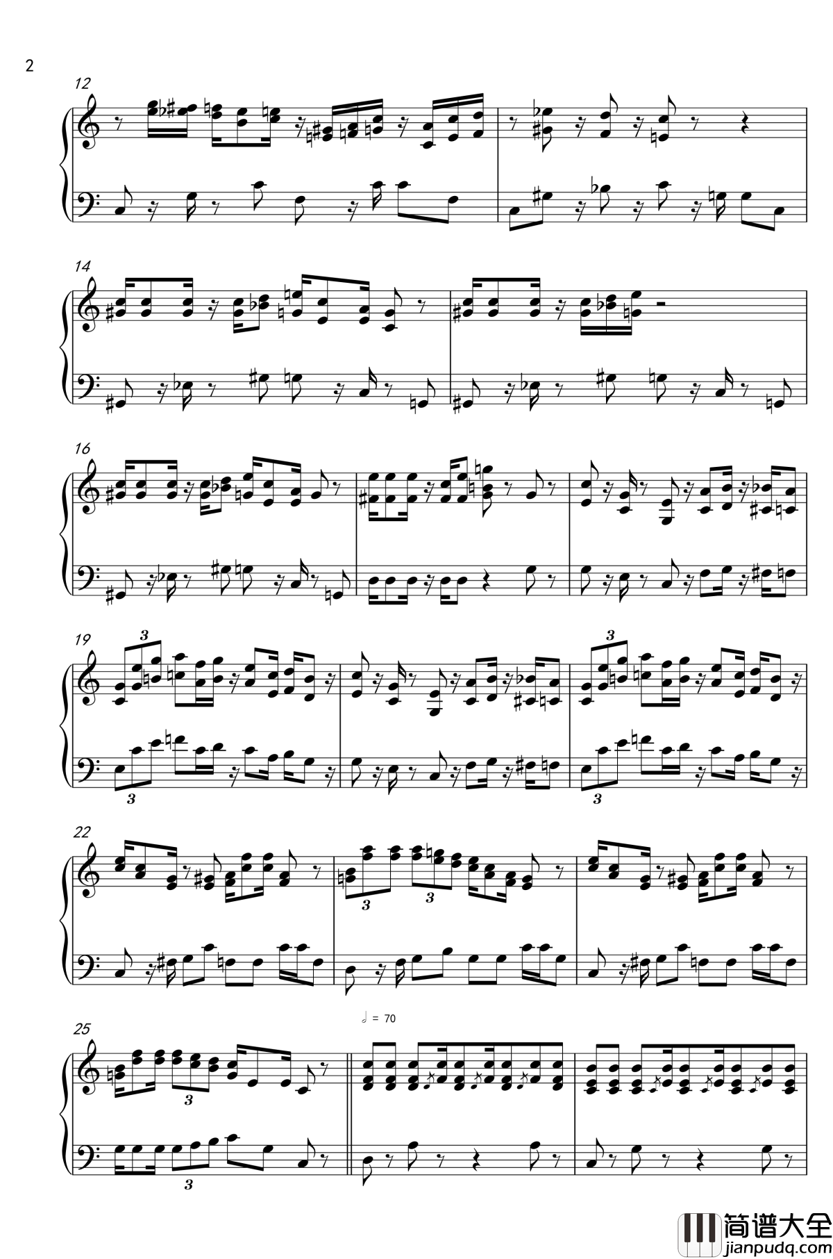 超级玛丽经典bgm合集钢琴谱_任天堂