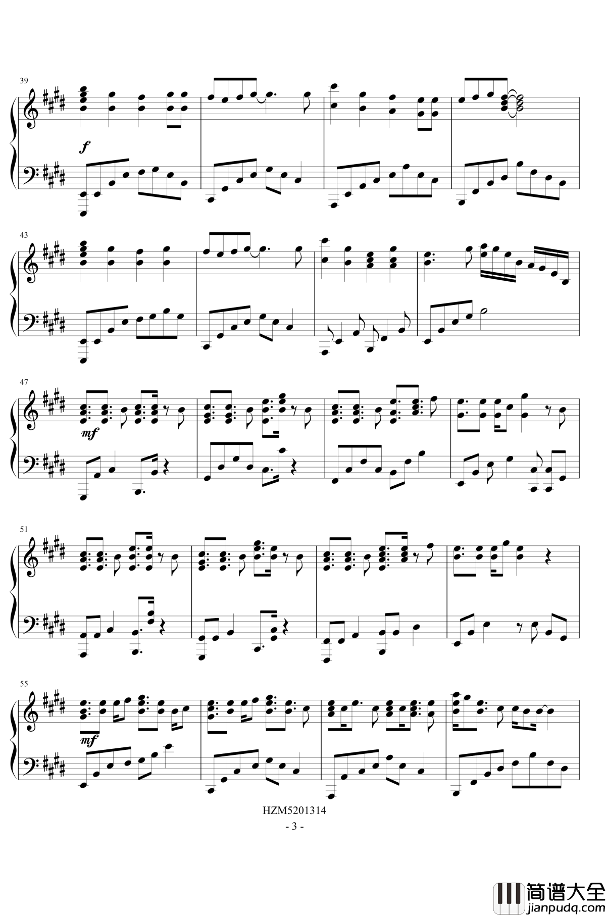 恋爱循环钢琴谱_花泽香菜