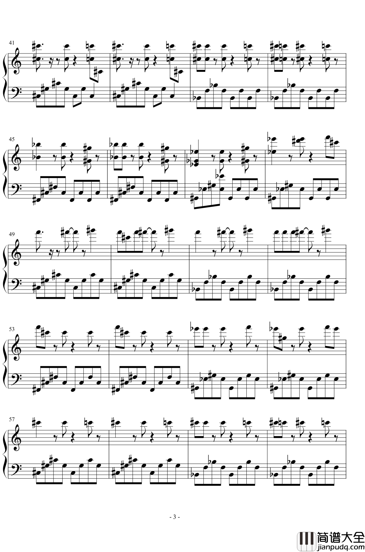 脑海浮现钢琴谱_吴振兴