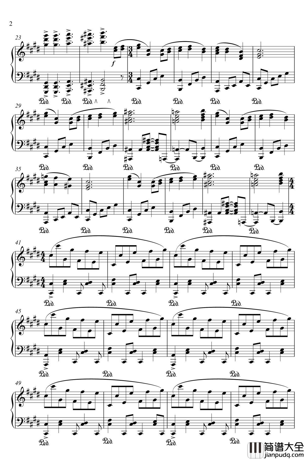 神圣庄严的古战场钢琴谱_神さびた古戦場～_Suwa_Foughten_Field__幻想游戏2_东方风神录_触手猴