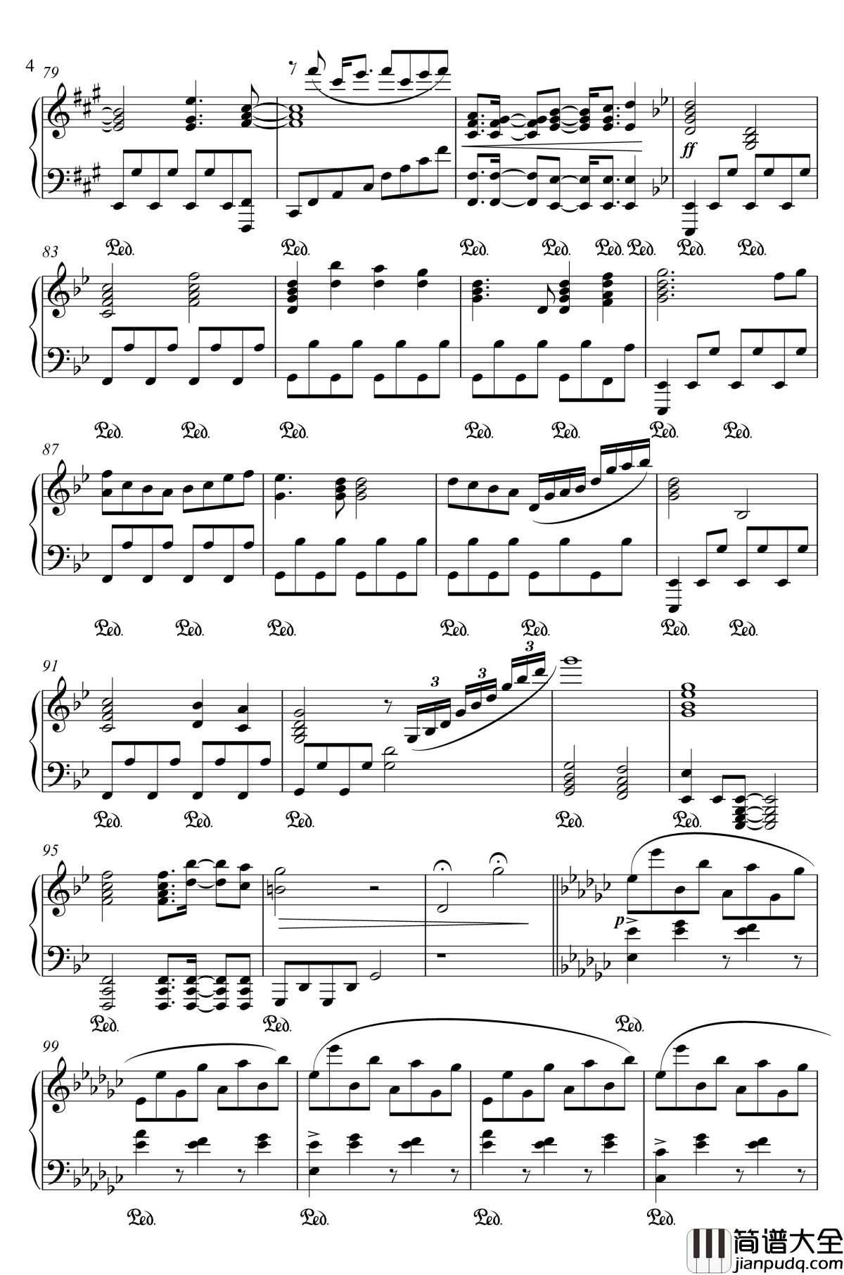 神圣庄严的古战场钢琴谱_神さびた古戦場～_Suwa_Foughten_Field__幻想游戏2_东方风神录_触手猴