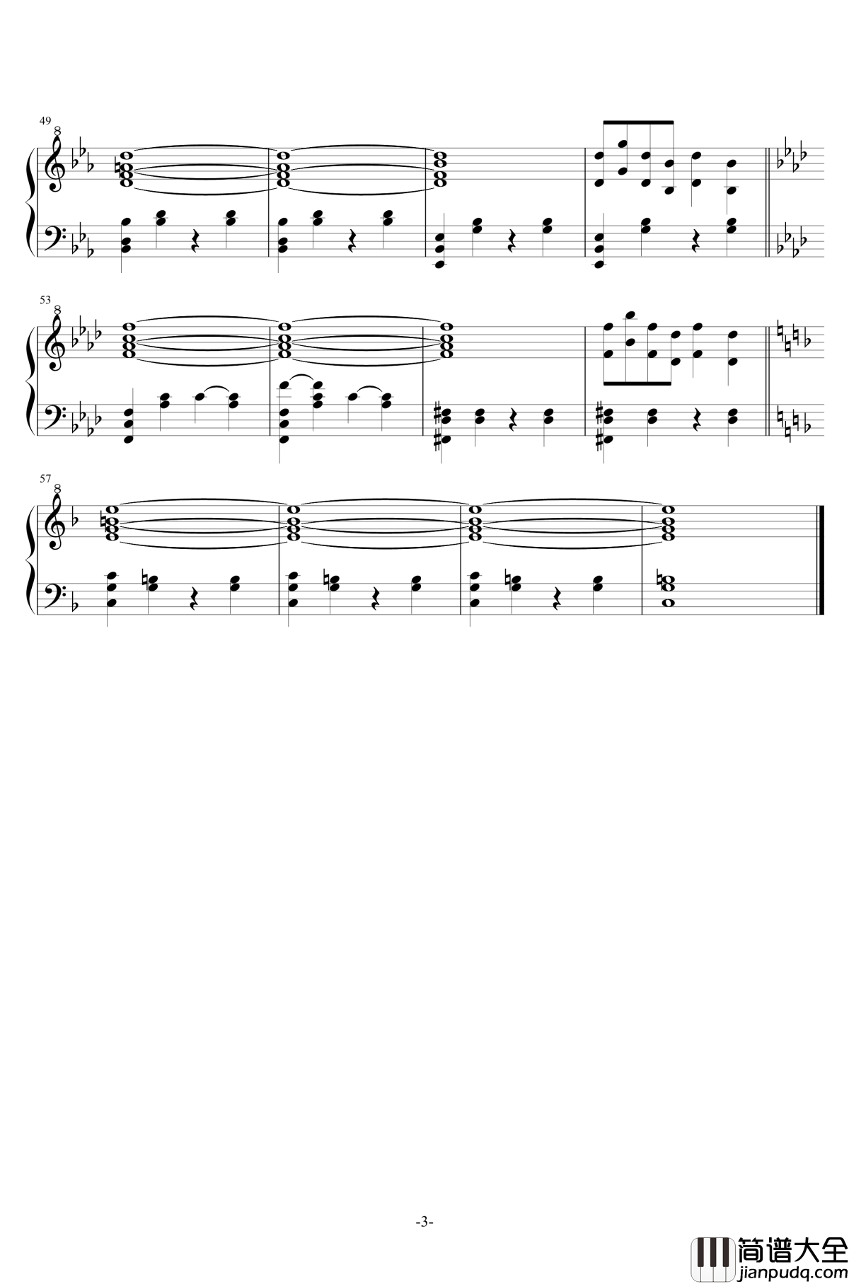 寒冬The_Winter钢琴谱_跳舞的线Dancing_Line