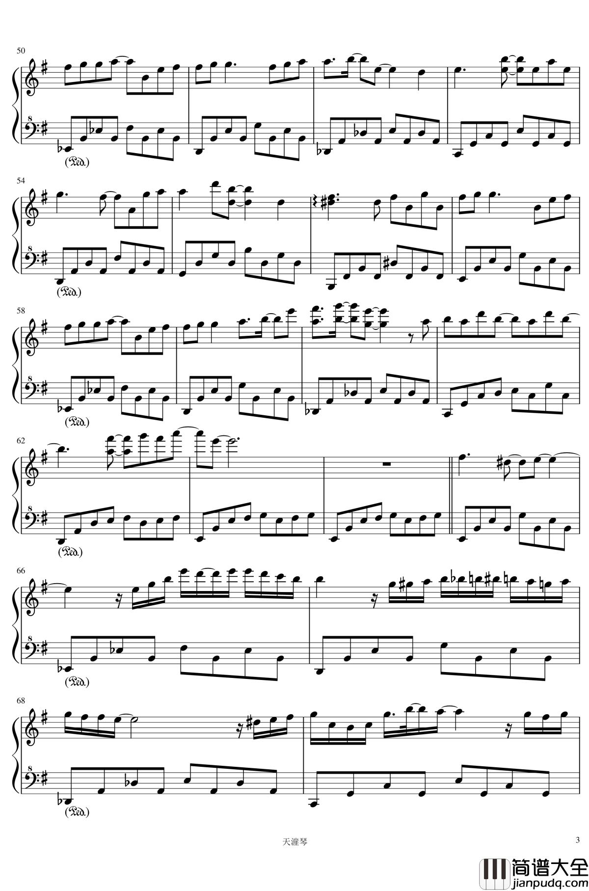 Bonus_Track钢琴谱_说不出口的话_Yulia