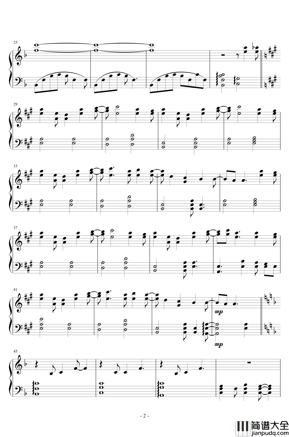 一番の宝物钢琴谱__高还原版_Angel_beatsED_麻枝准