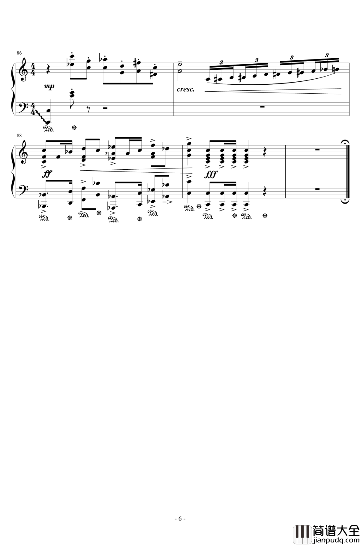 最终幻想5主旋律钢琴谱_植松伸夫