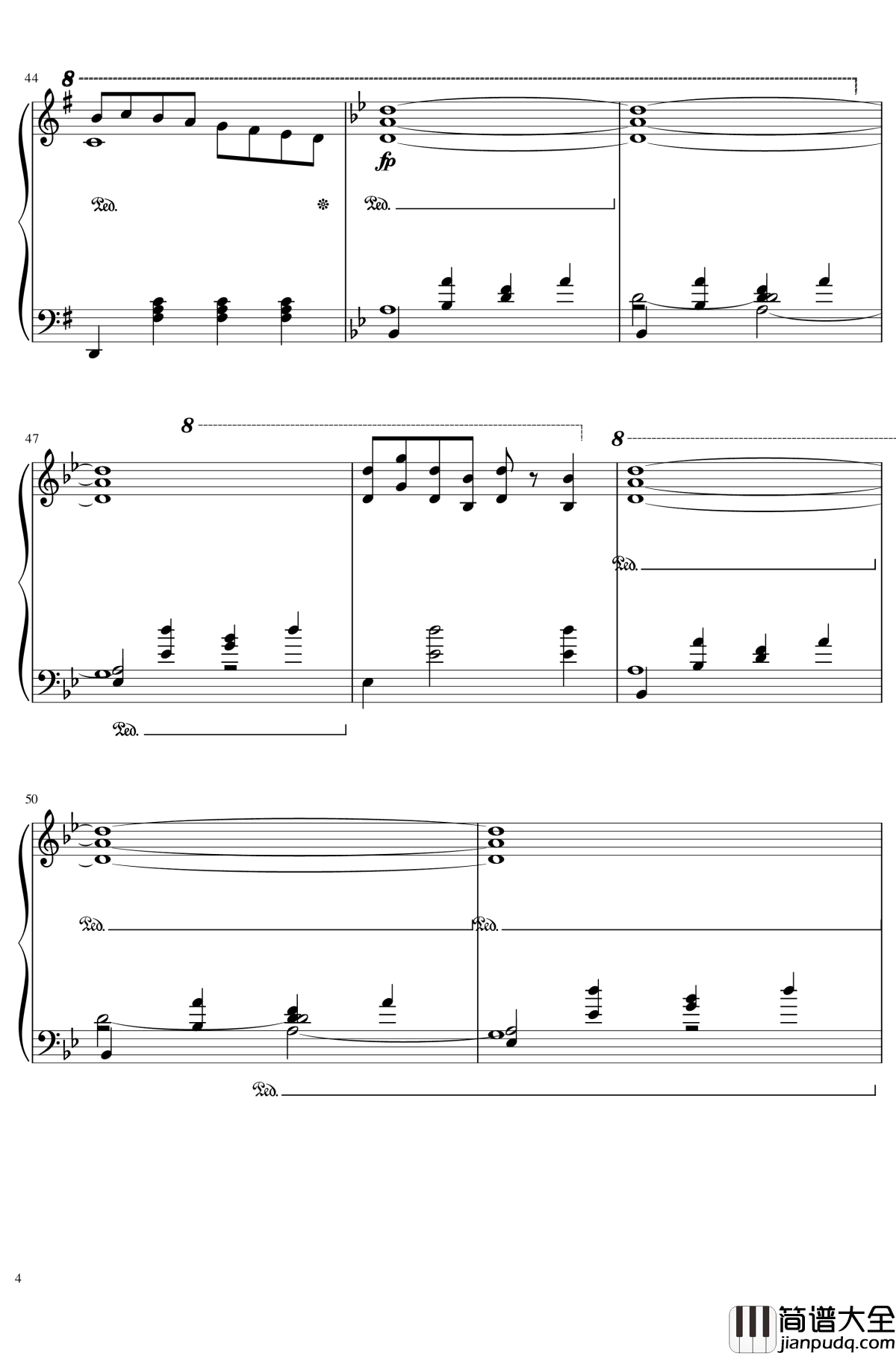 The_Winter钢琴谱_跳舞的线_还原版