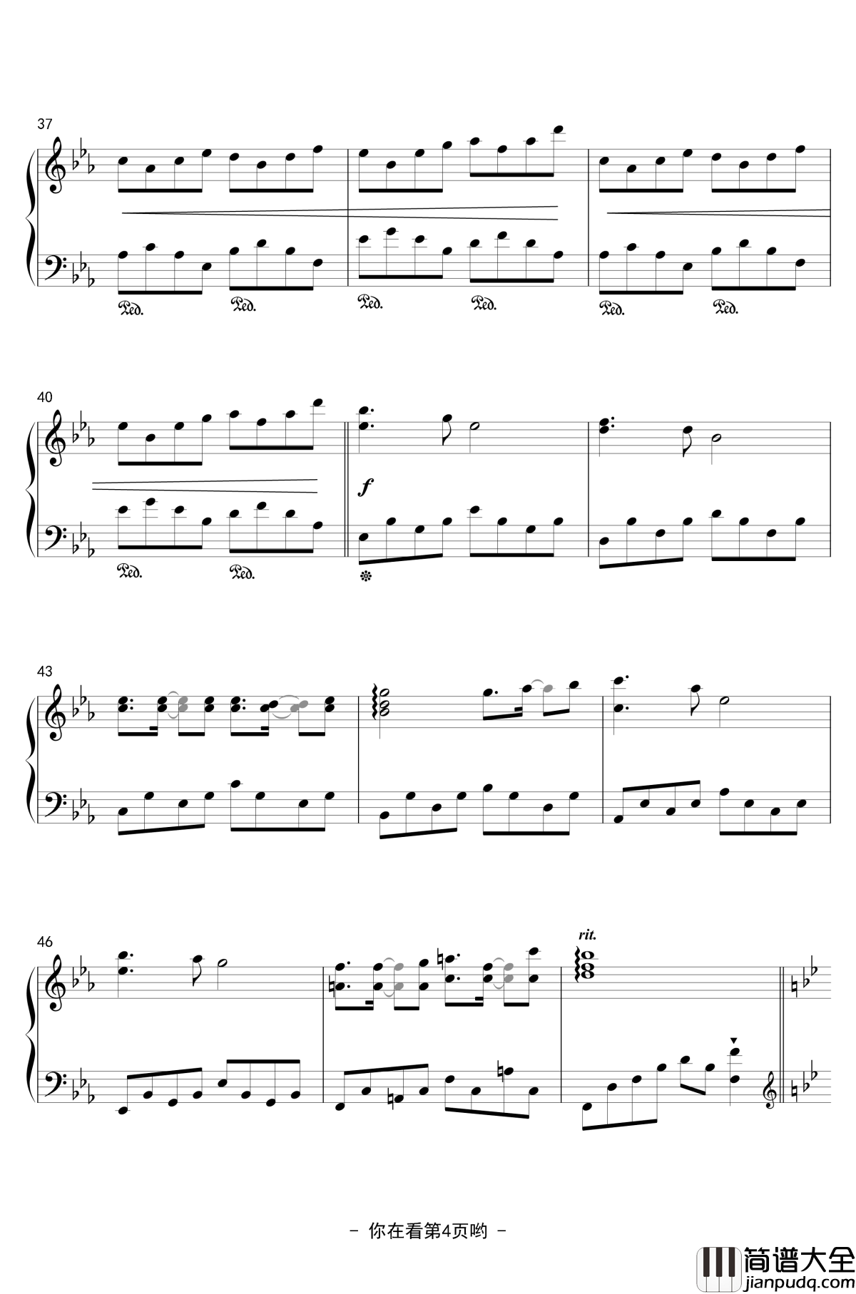 我们的故事钢琴谱_The_Stories_Between_You_and_Me_香风瞬影