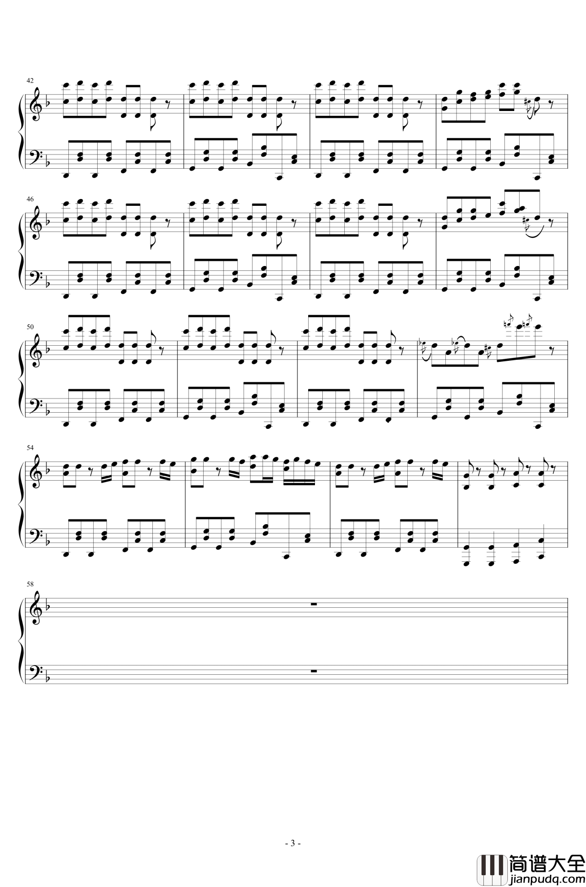 卡路里钢琴谱_Grog编配_火箭少女101