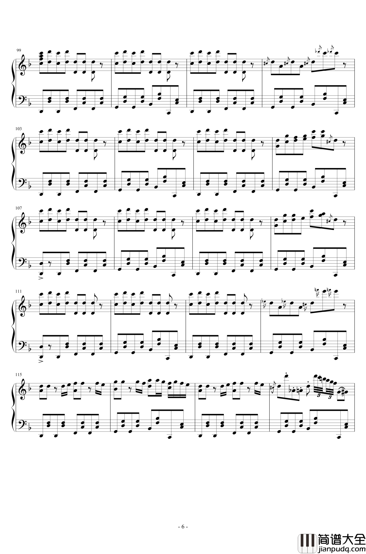 卡路里钢琴谱_Grog编配_火箭少女101