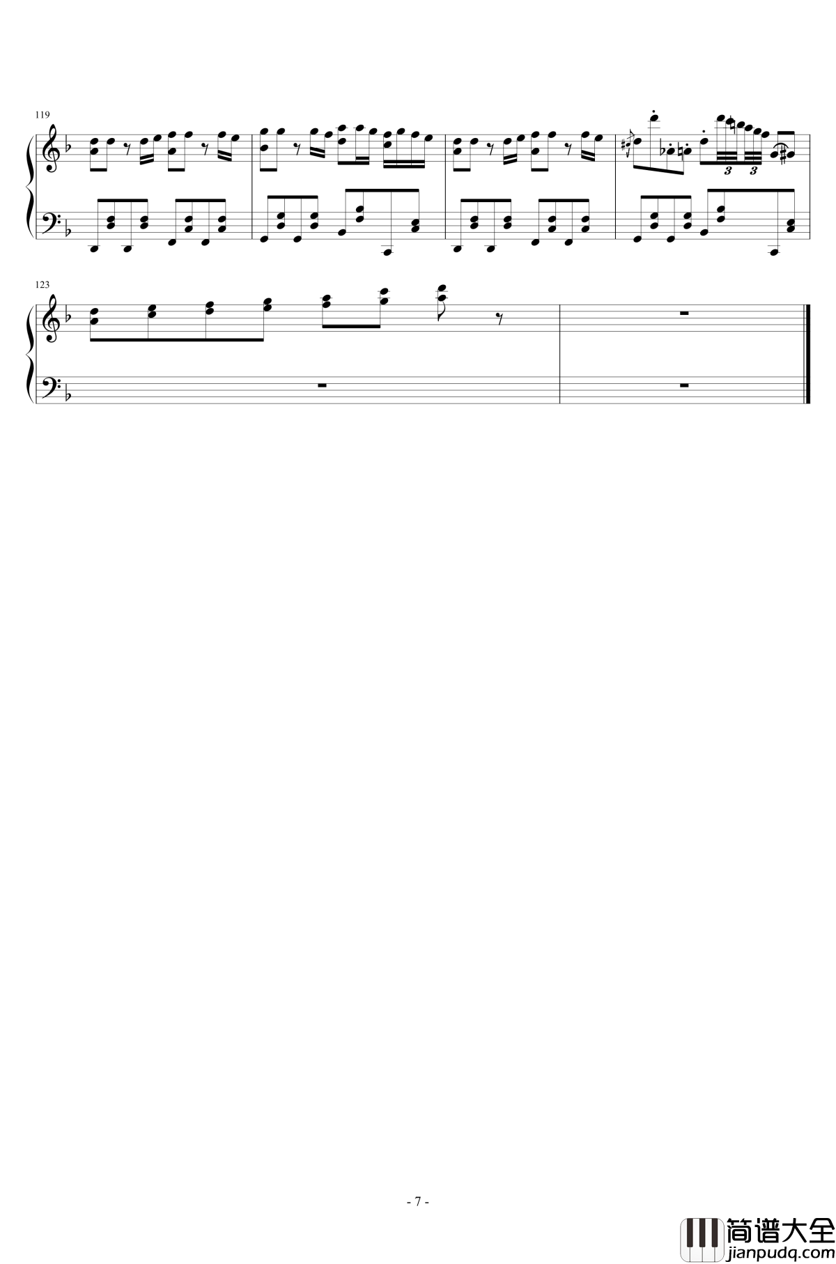 卡路里钢琴谱_Grog编配_火箭少女101