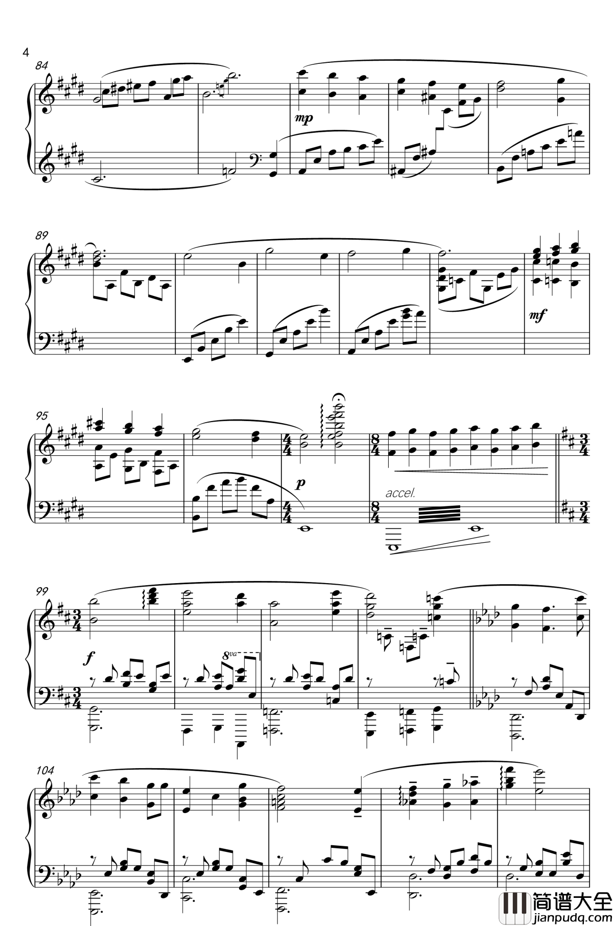 あした来る日钢琴谱_TV动画_小鸠。_主题曲_小鸠