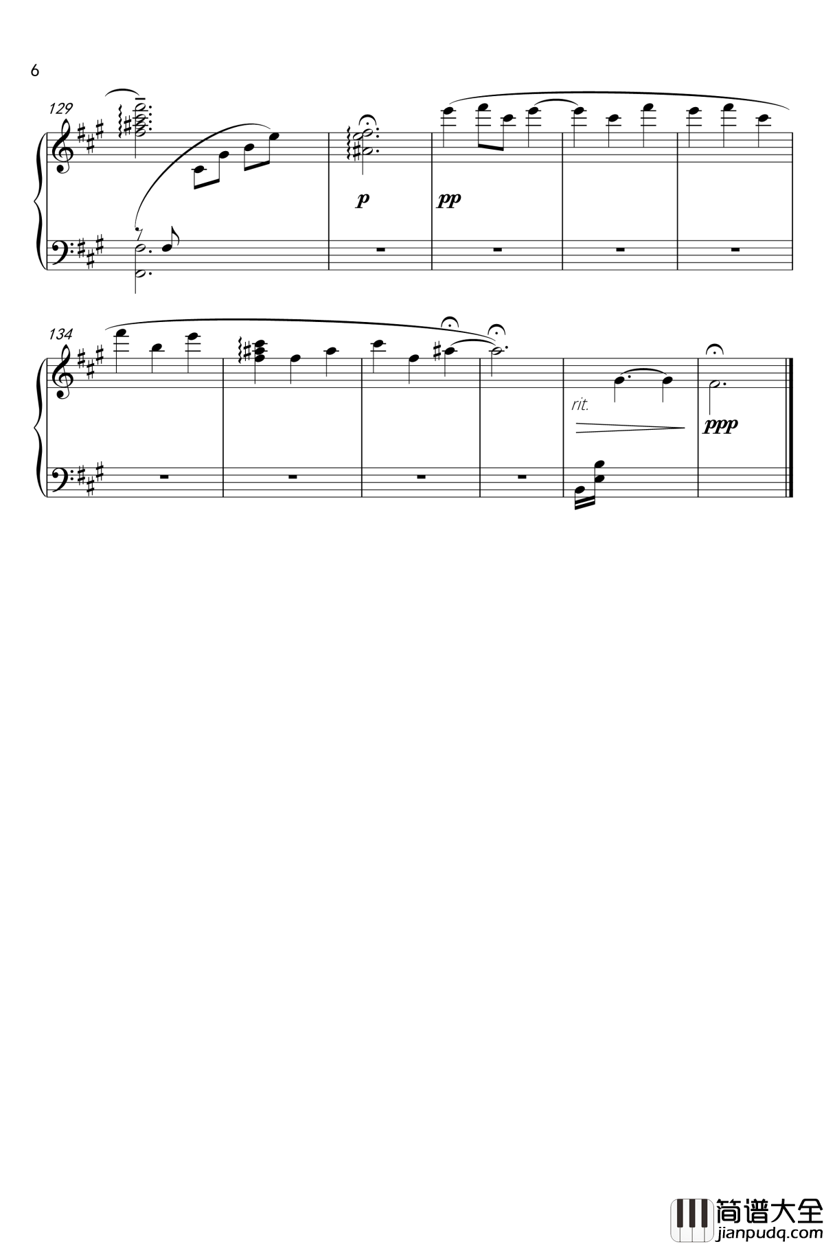 あした来る日钢琴谱_TV动画_小鸠。_主题曲_小鸠