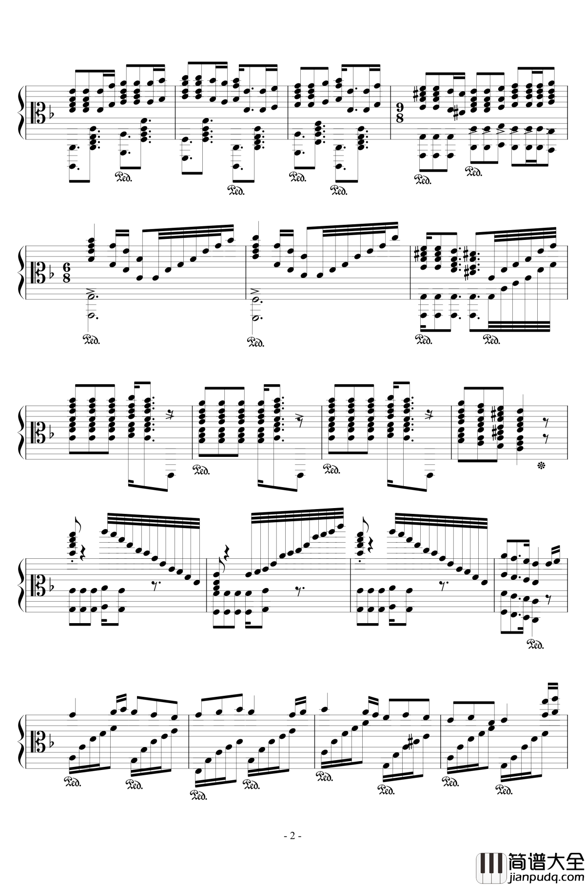 加勒比海盗钢琴谱_混合版_Hans_Zimmer