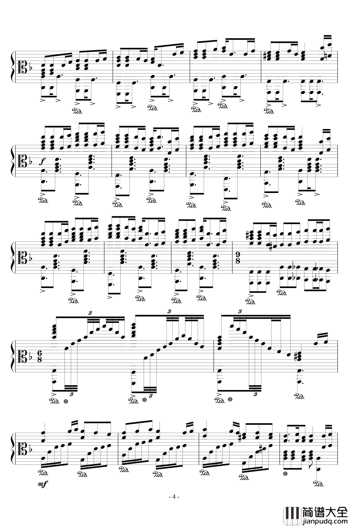 加勒比海盗钢琴谱_混合版_Hans_Zimmer