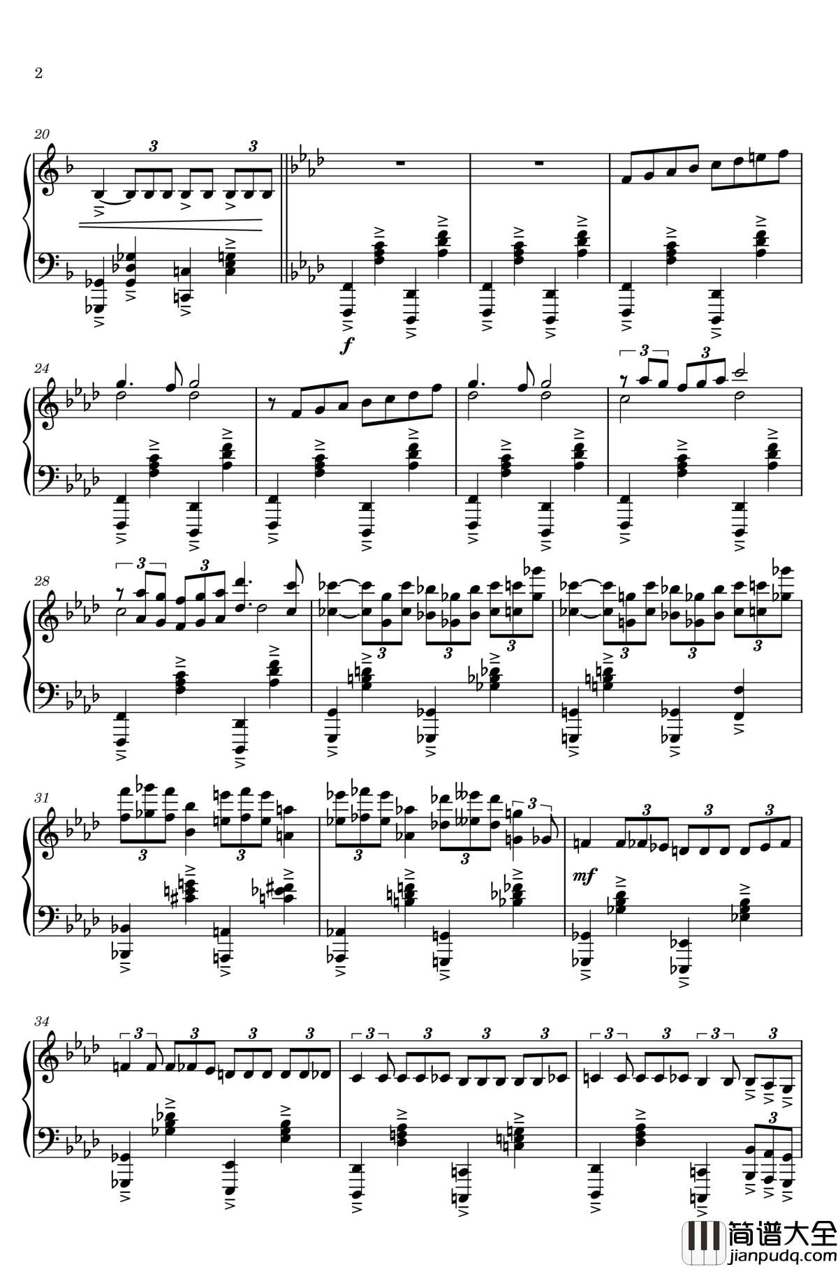 中世纪教堂的花瓶钢琴谱_gyf513