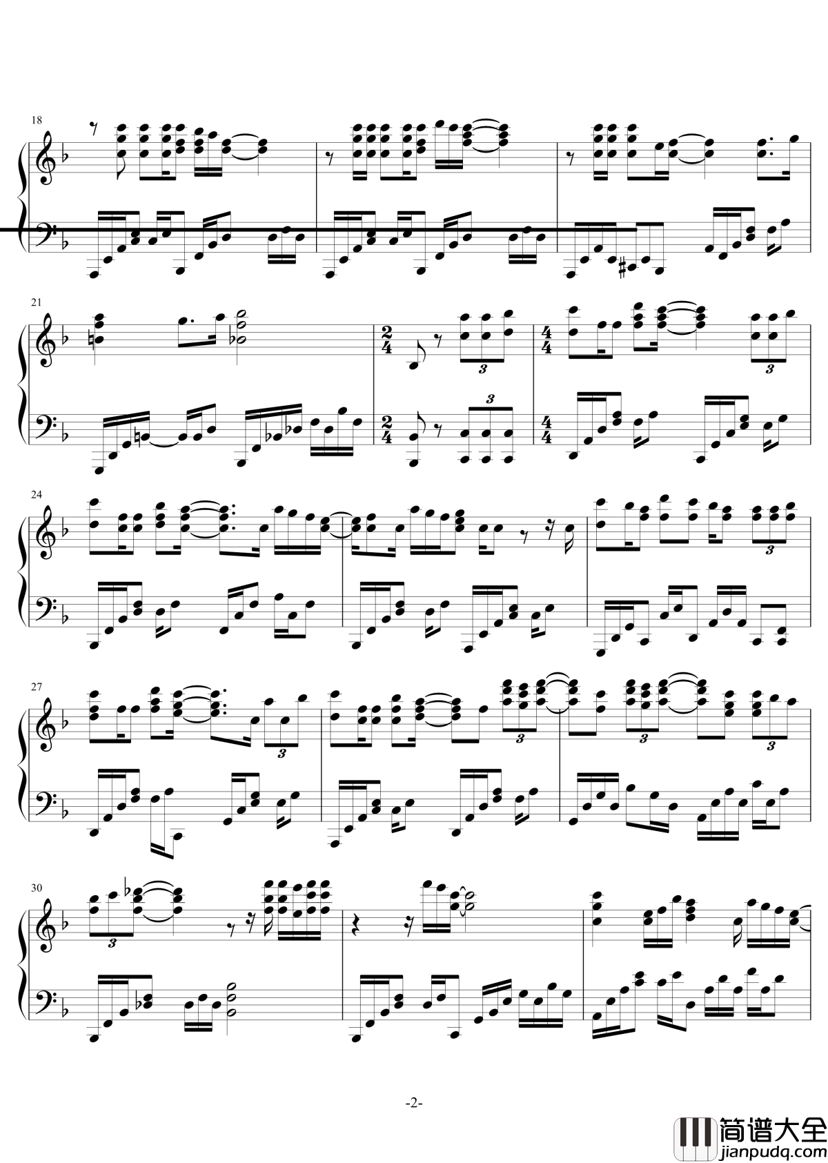 ドキドキの风钢琴谱_村川梨衣