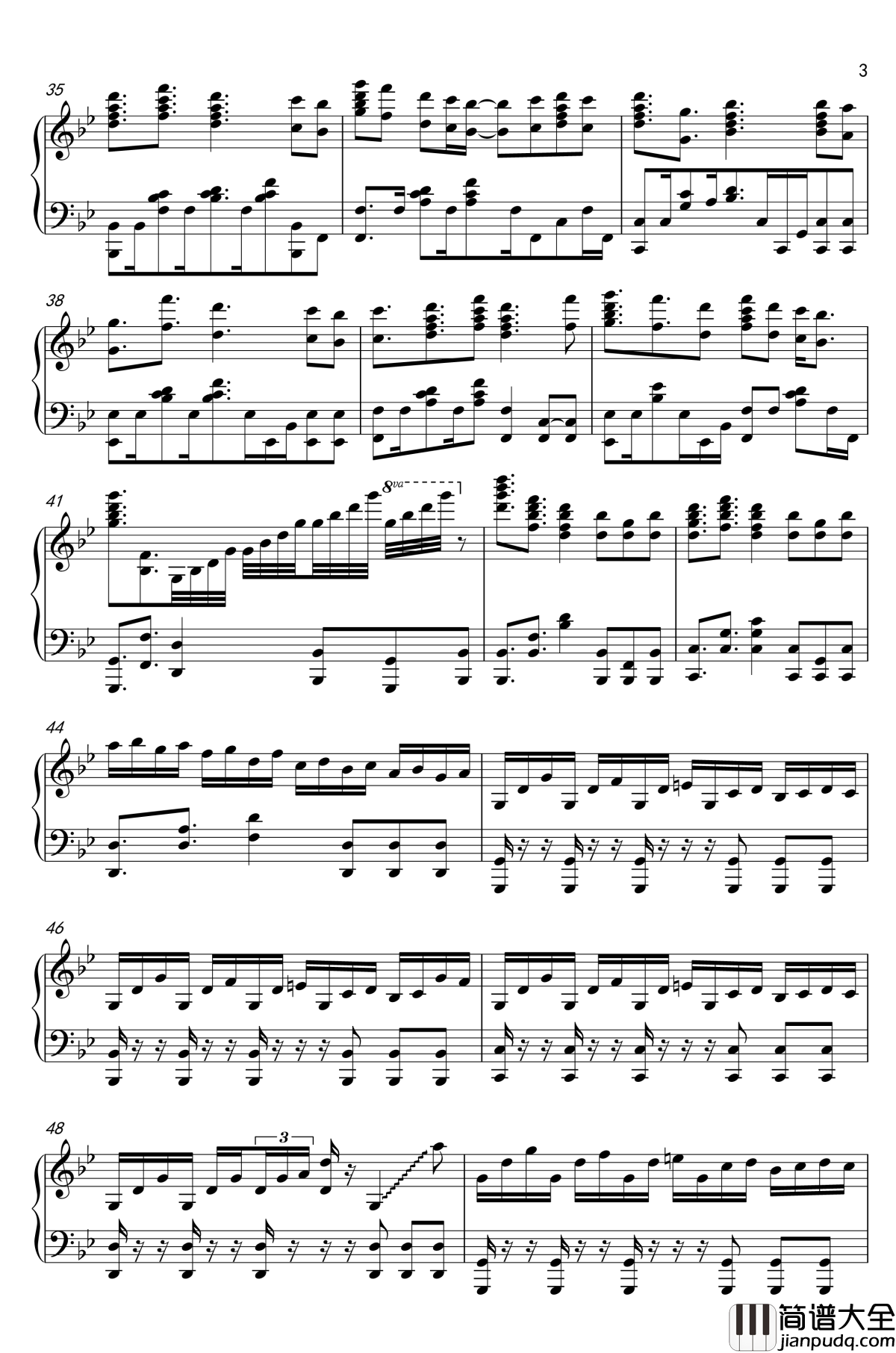 武庚纪主题曲钢琴谱__热血无赖__LBF_武庚纪