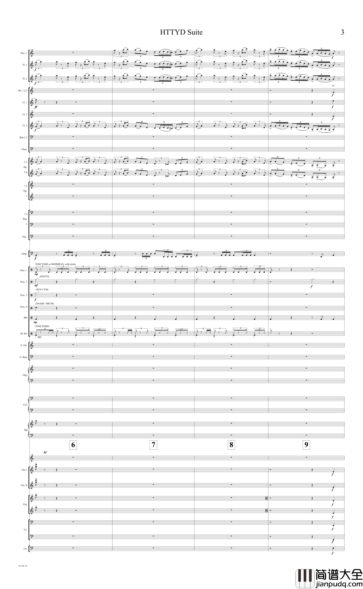 How_to_train_your_dragon_Suite钢琴谱_驯龙高手