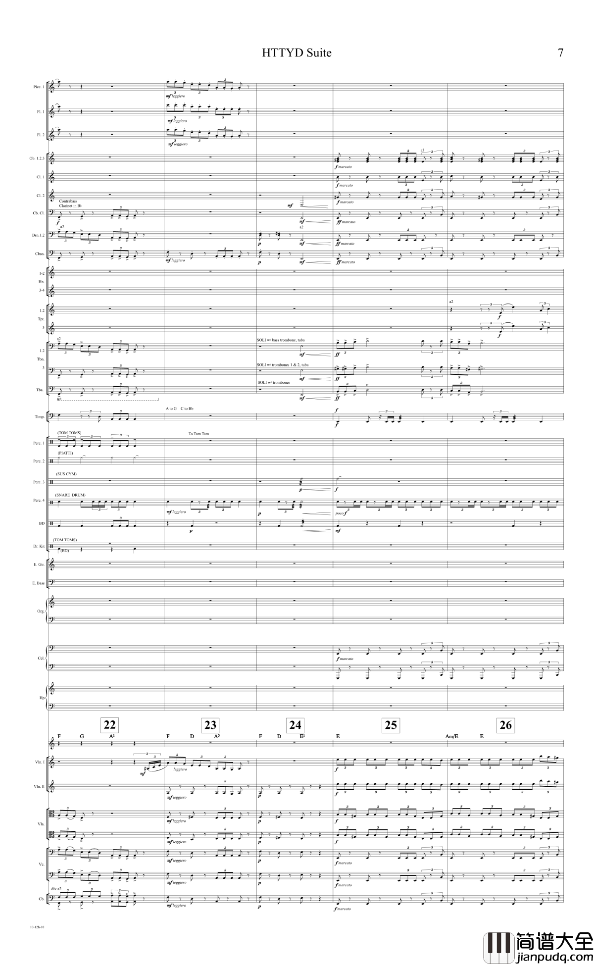 How_to_train_your_dragon_Suite钢琴谱_驯龙高手