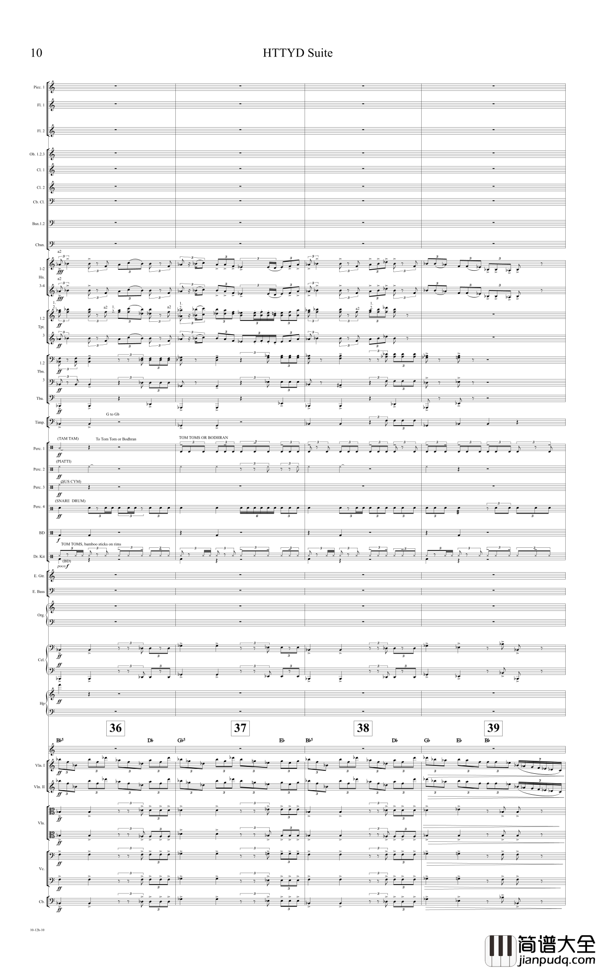 How_to_train_your_dragon_Suite钢琴谱_驯龙高手