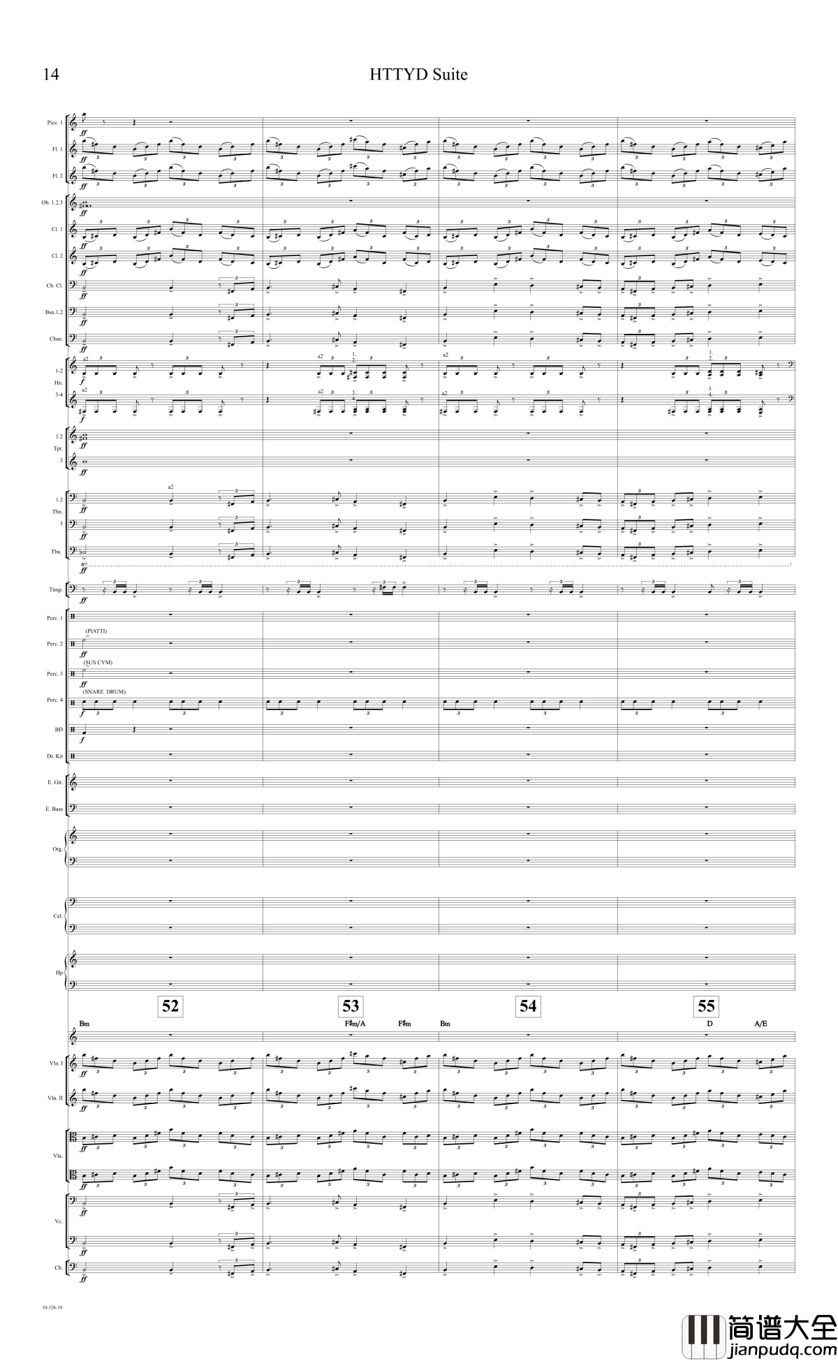 How_to_train_your_dragon_Suite钢琴谱_驯龙高手