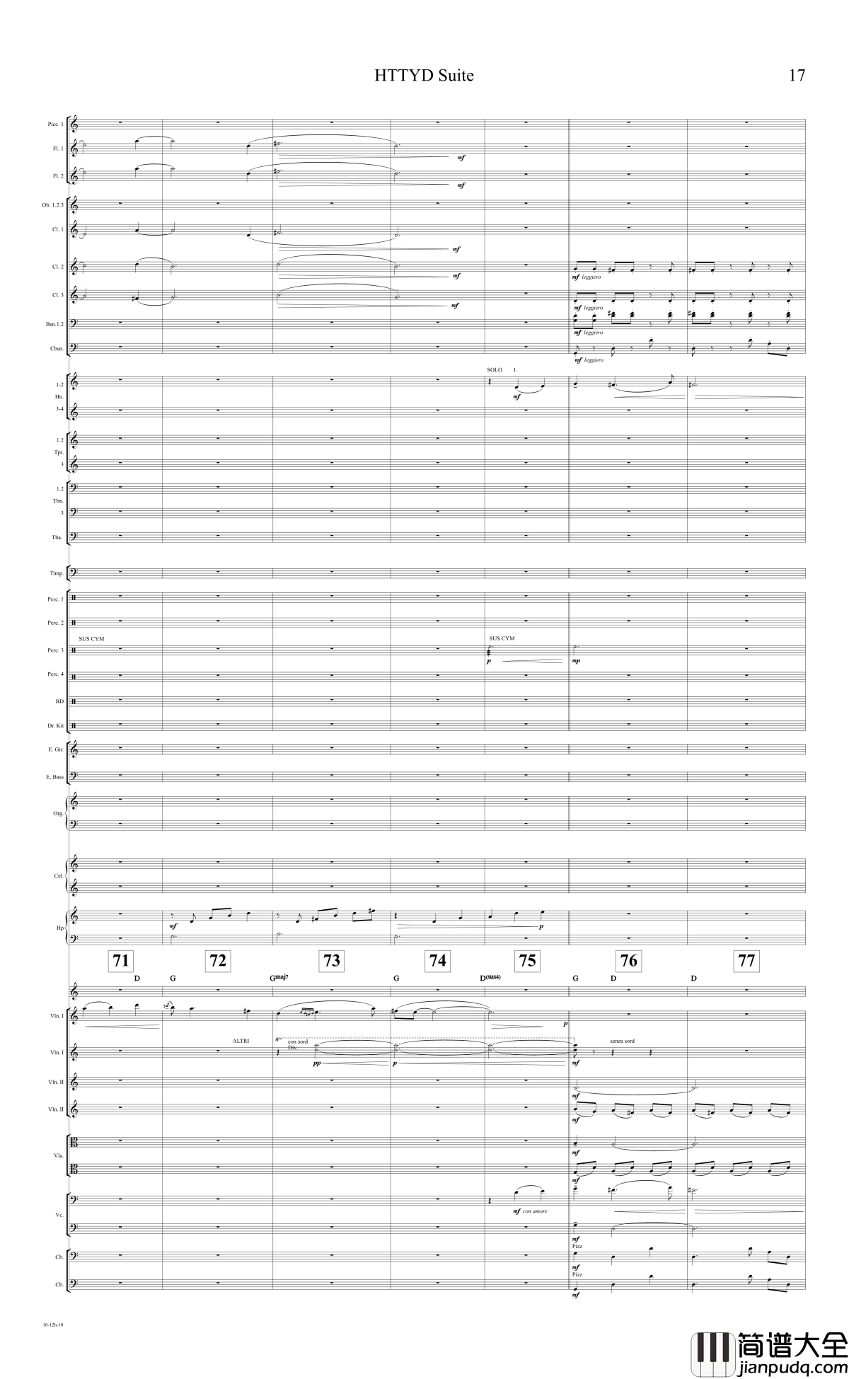 How_to_train_your_dragon_Suite钢琴谱_驯龙高手