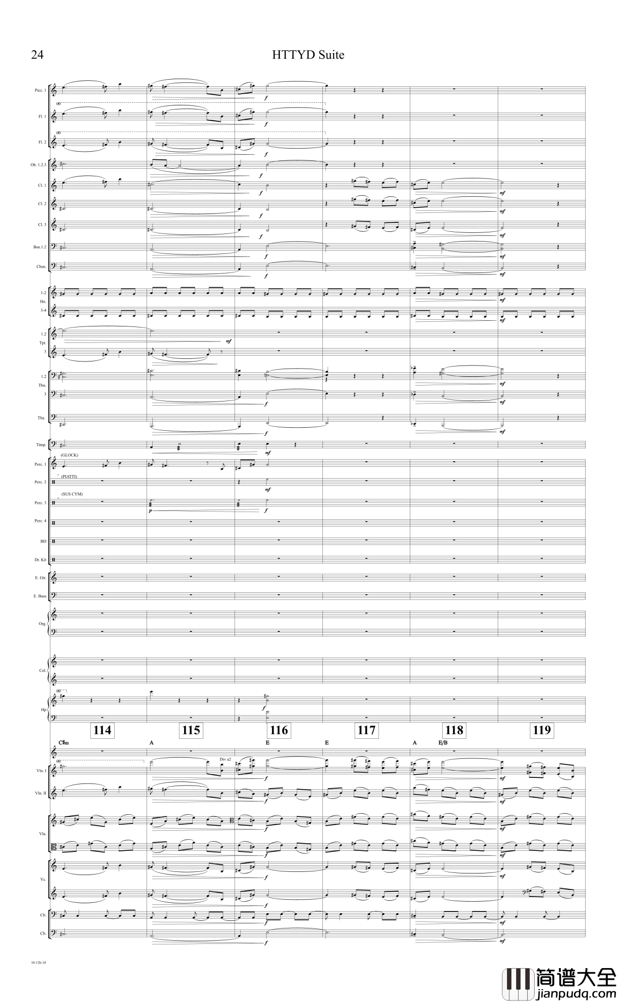 How_to_train_your_dragon_Suite钢琴谱_驯龙高手