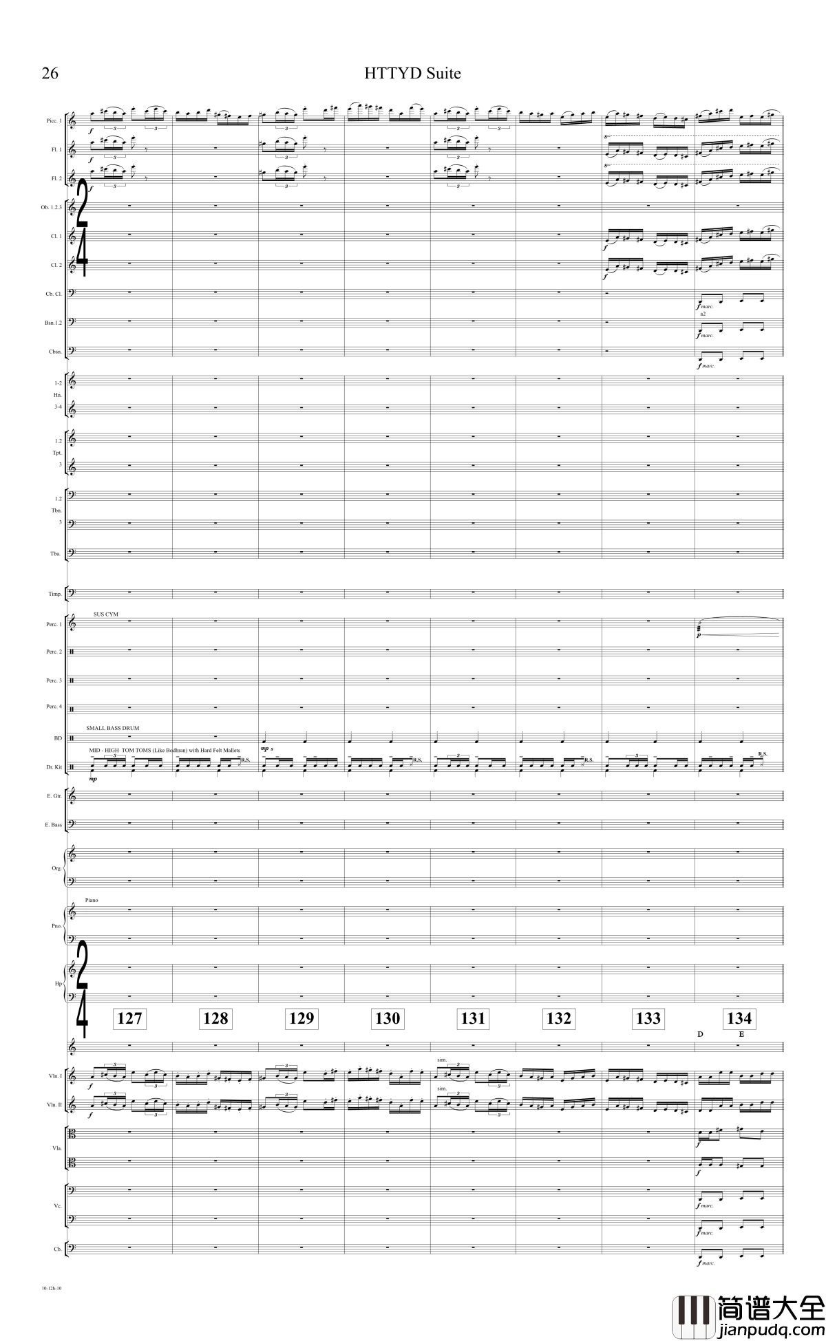 How_to_train_your_dragon_Suite钢琴谱_驯龙高手