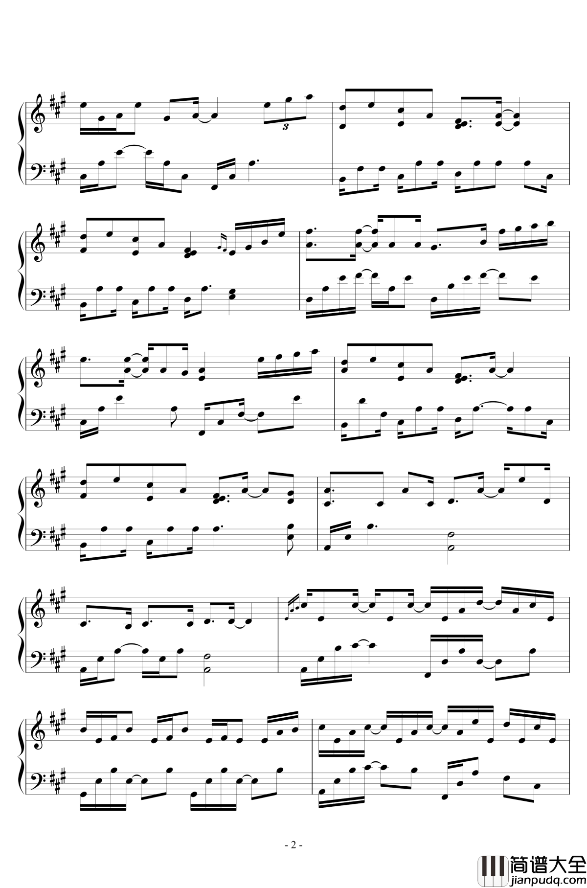 永恒钢琴谱_林海_远方的寂静_