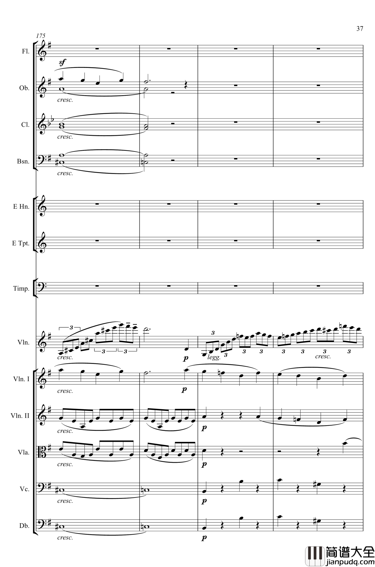 e小调小提琴协奏曲Op.64钢琴谱_第一乐章_门德尔松