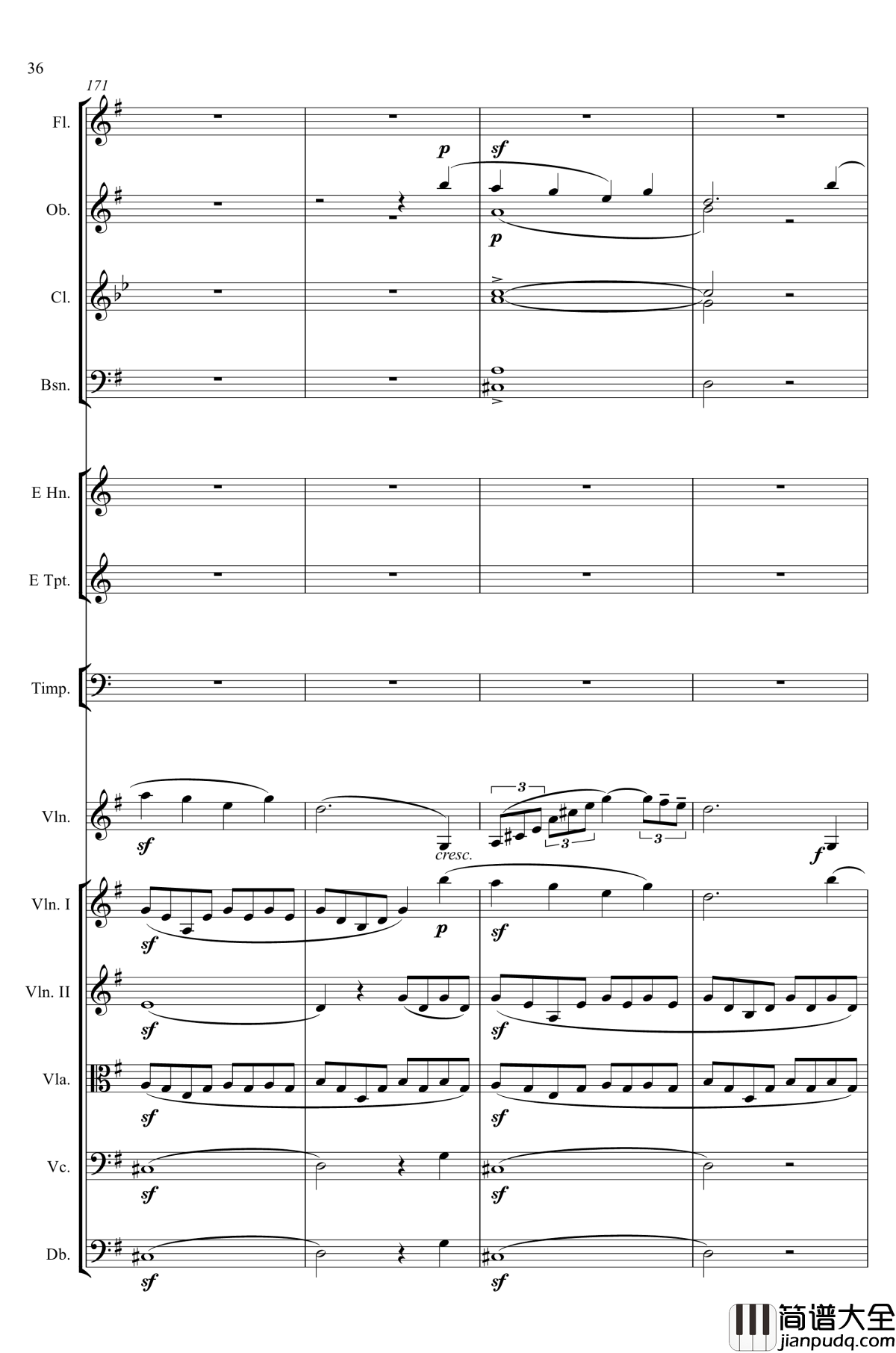 e小调小提琴协奏曲Op.64钢琴谱_第一乐章_门德尔松