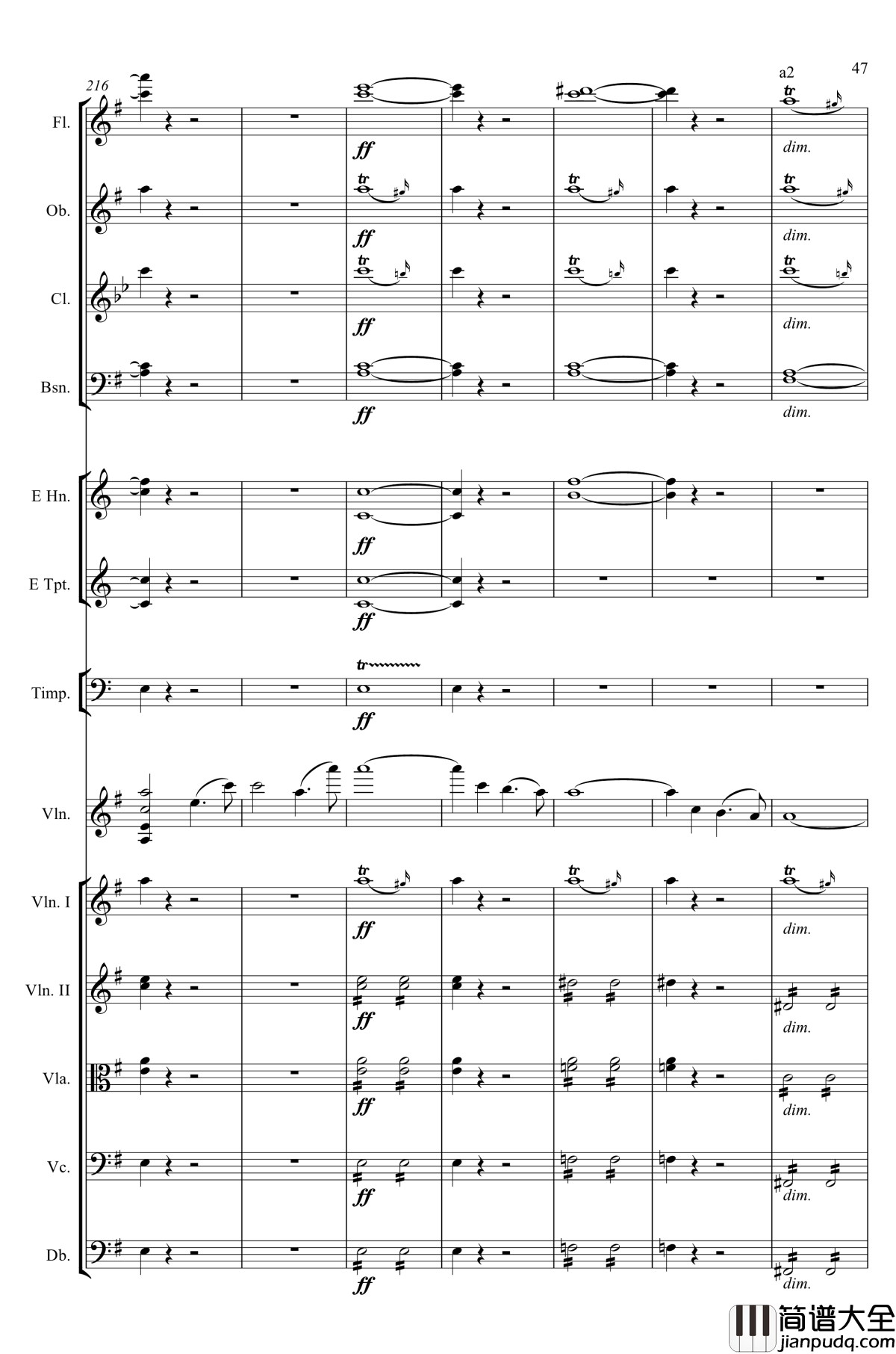 e小调小提琴协奏曲Op.64钢琴谱_第一乐章_门德尔松