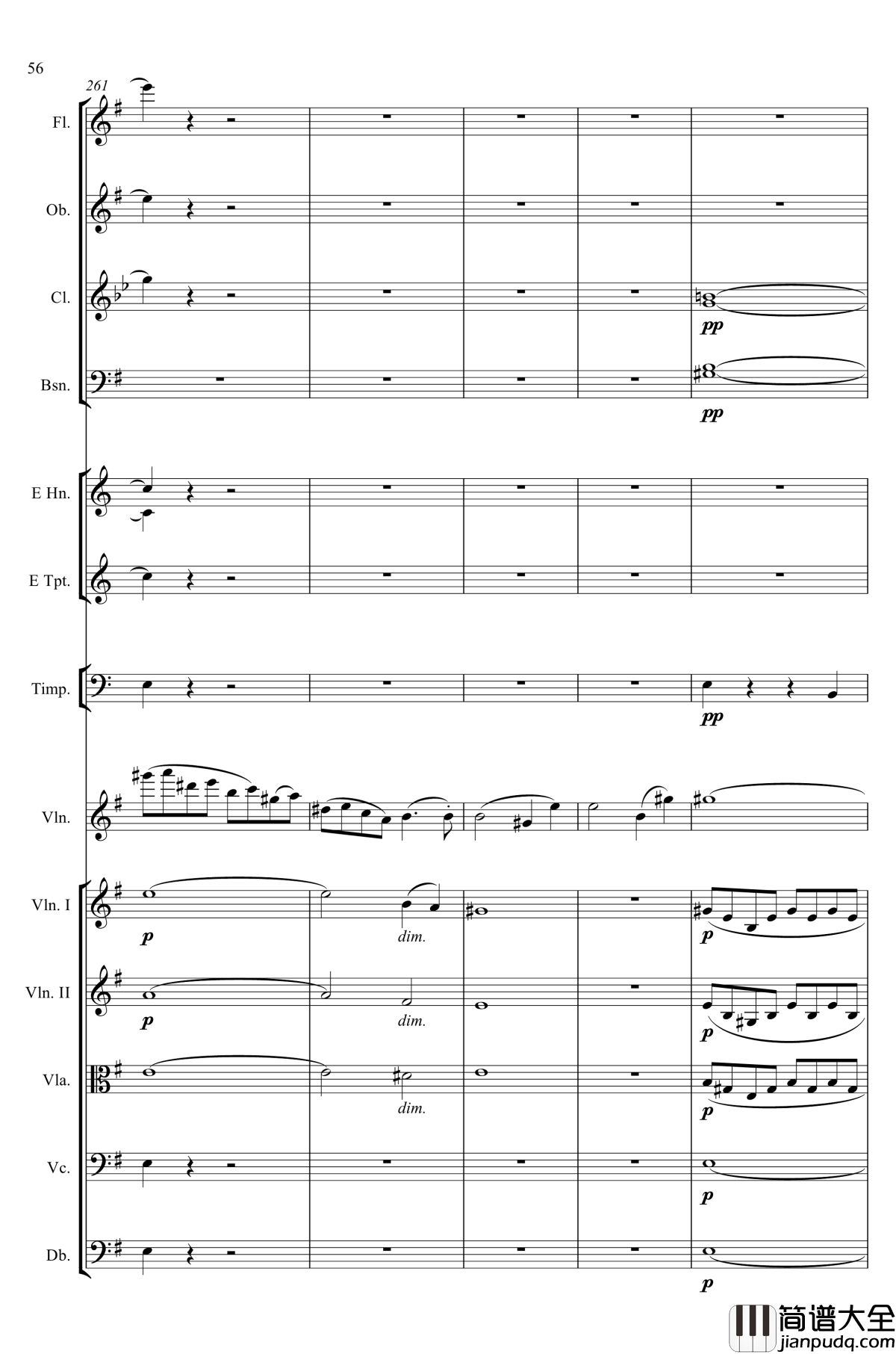 e小调小提琴协奏曲Op.64钢琴谱_第一乐章_门德尔松