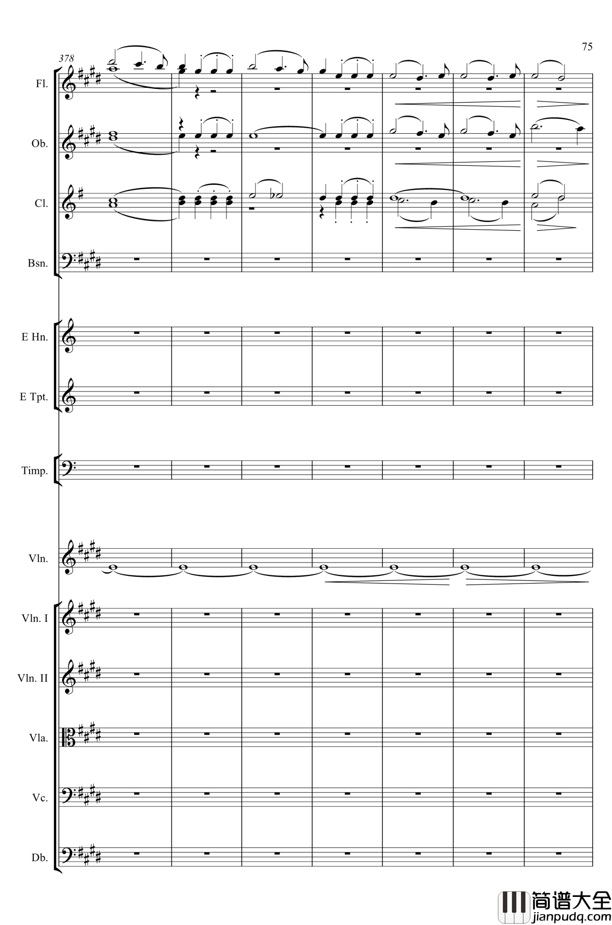 e小调小提琴协奏曲Op.64钢琴谱_第一乐章_门德尔松