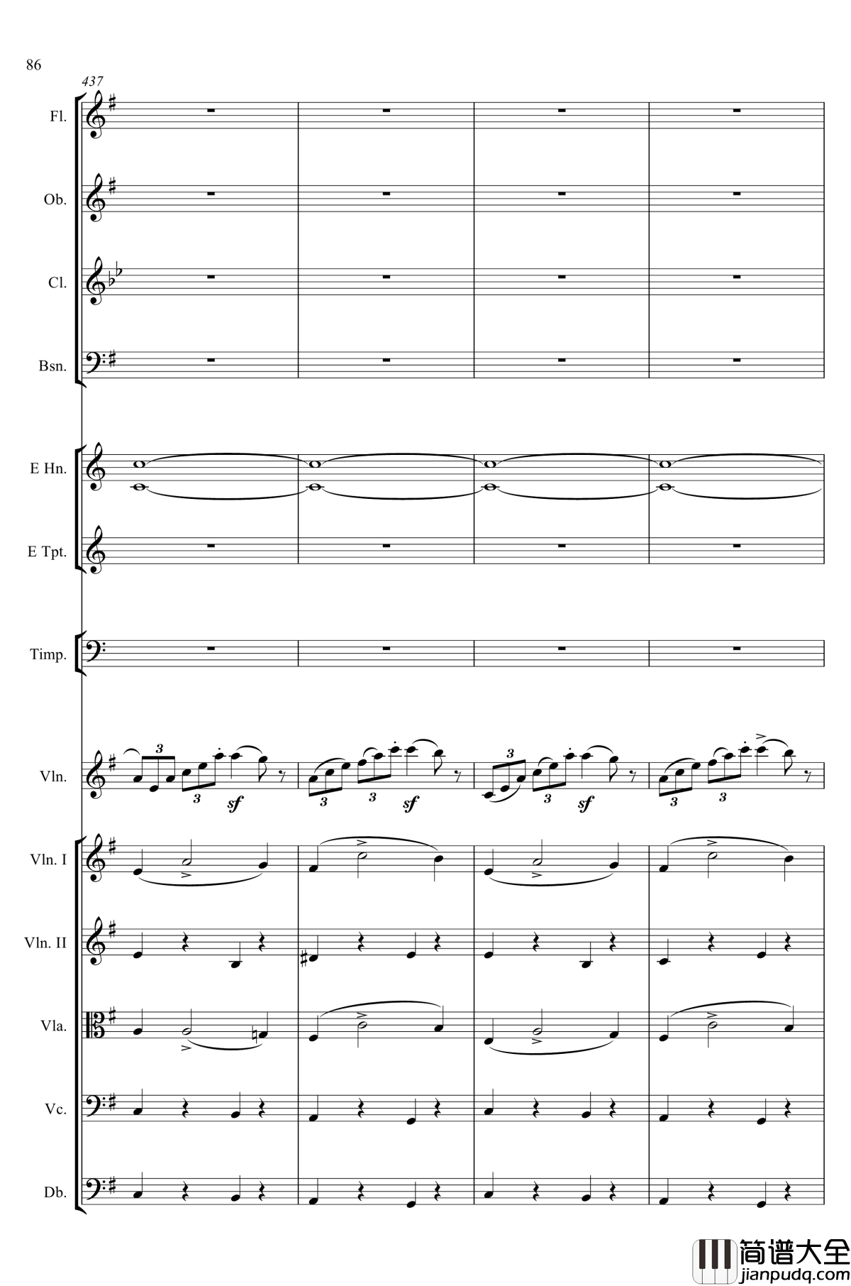 e小调小提琴协奏曲Op.64钢琴谱_第一乐章_门德尔松