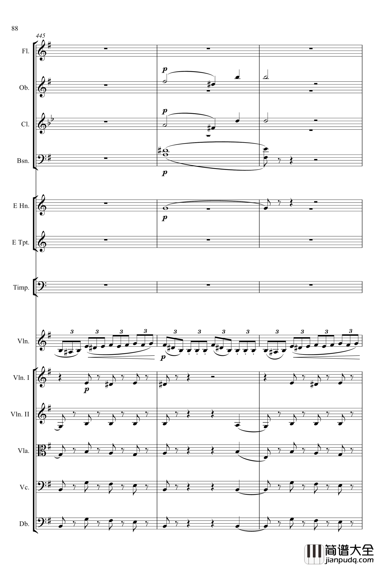 e小调小提琴协奏曲Op.64钢琴谱_第一乐章_门德尔松