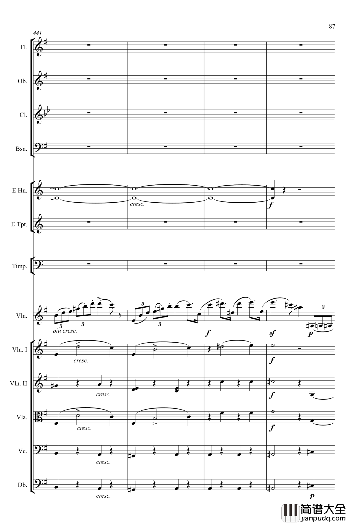 e小调小提琴协奏曲Op.64钢琴谱_第一乐章_门德尔松