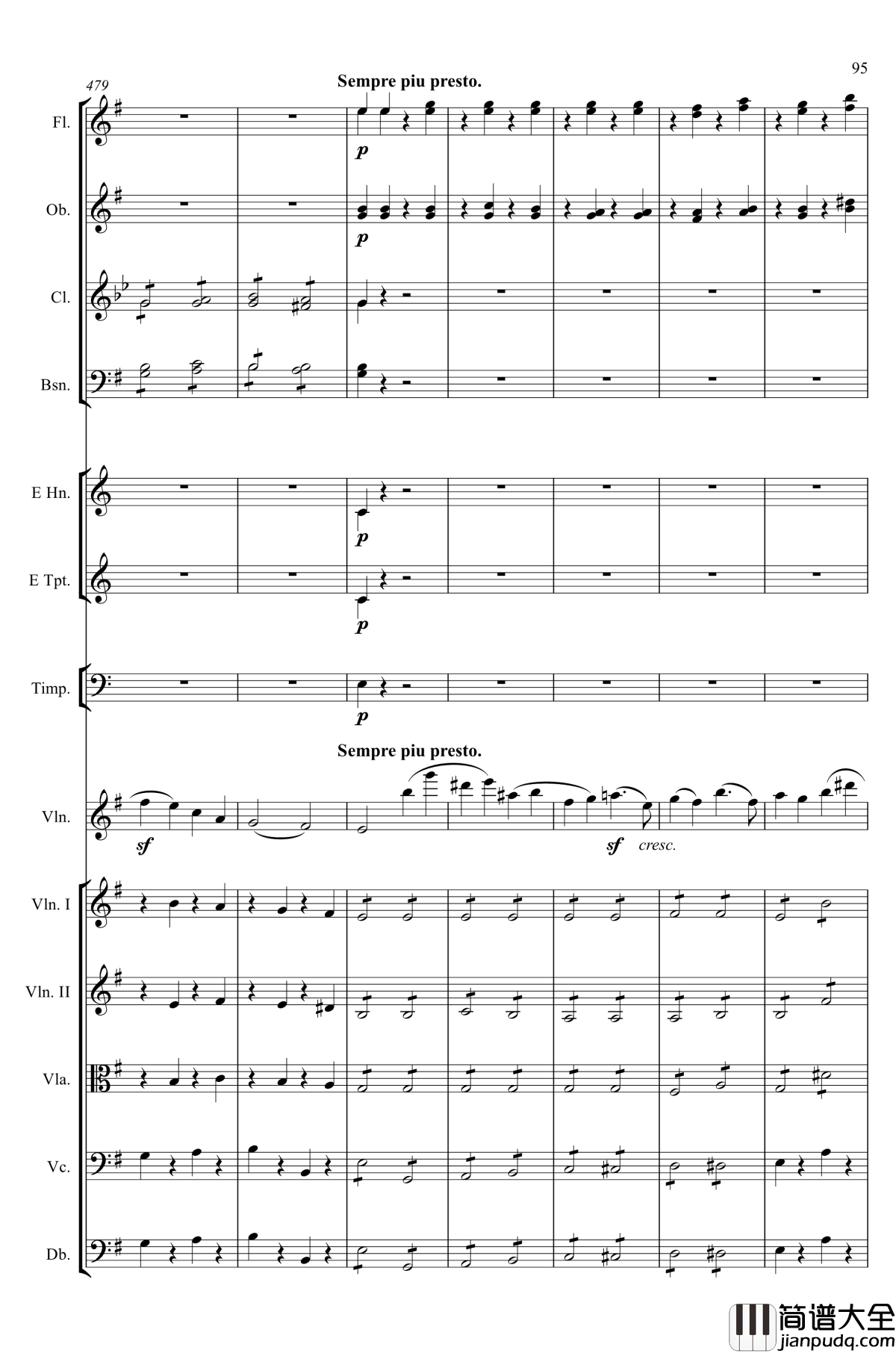 e小调小提琴协奏曲Op.64钢琴谱_第一乐章_门德尔松