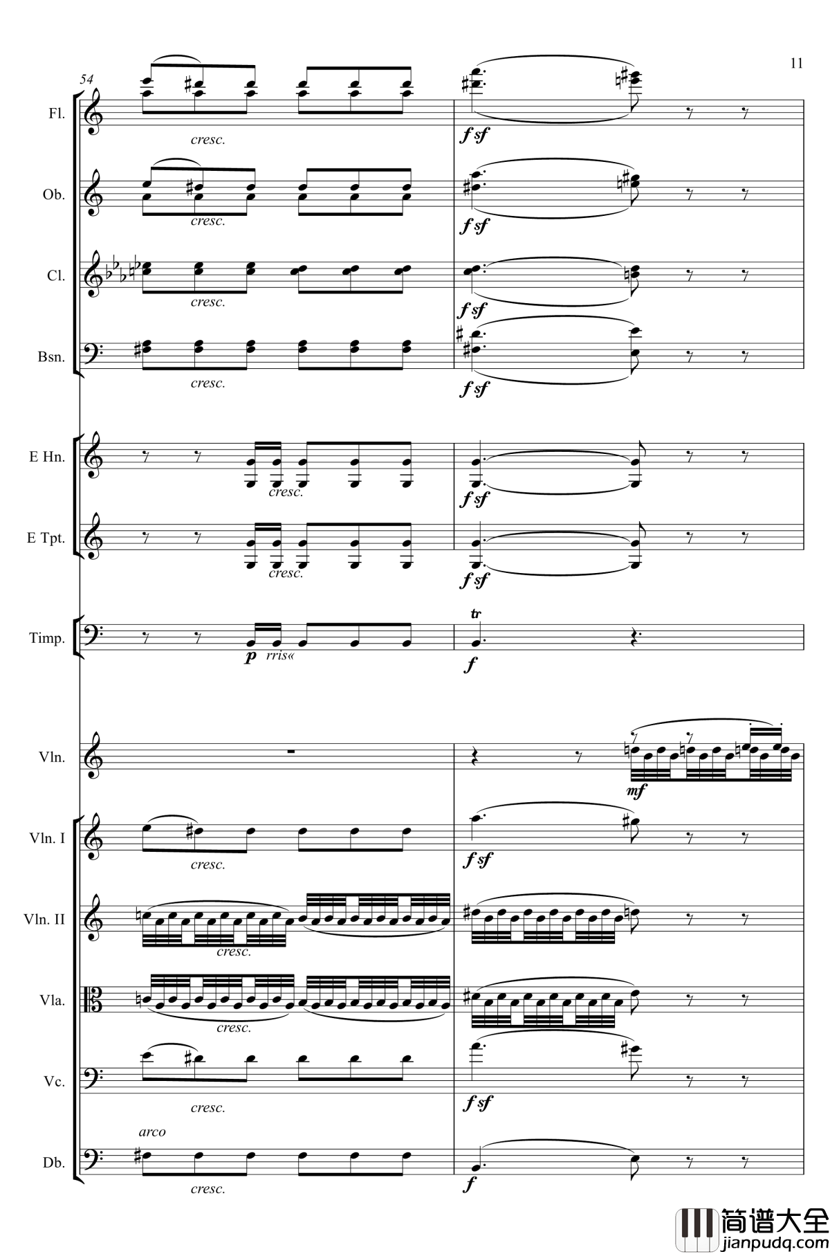 e小调小提琴协奏曲Op.64钢琴谱_第二乐章_Felix_Mendelssohn