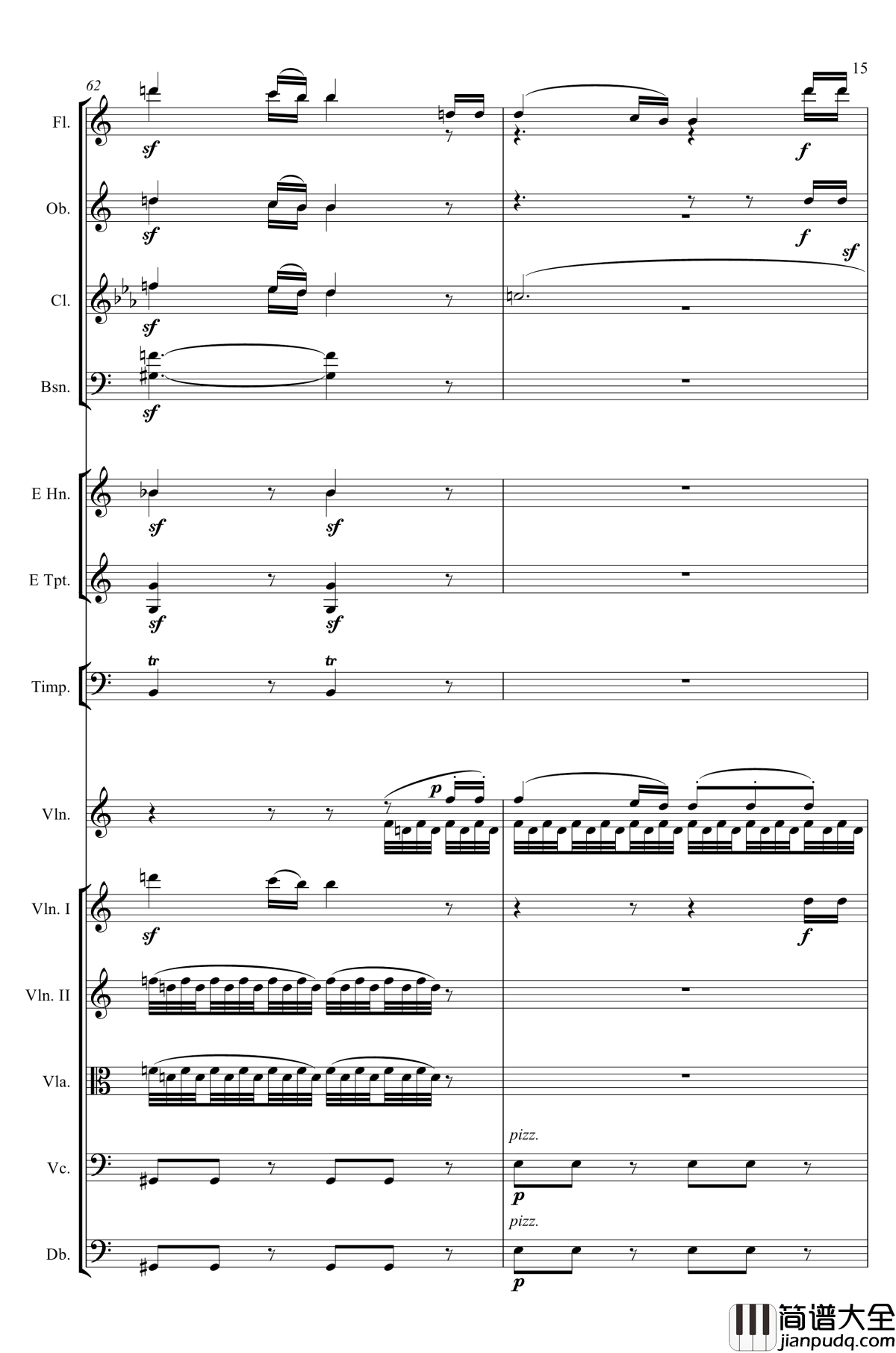 e小调小提琴协奏曲Op.64钢琴谱_第二乐章_Felix_Mendelssohn