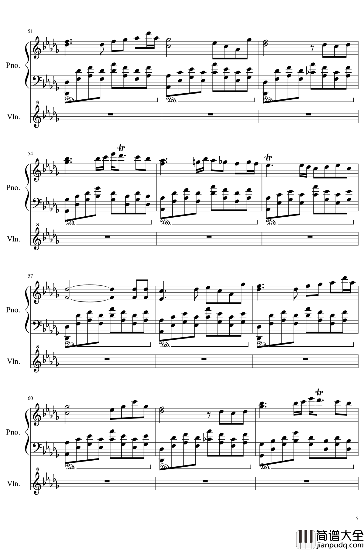 Op.1_3钢琴谱_依依不舍_SunnyAK47