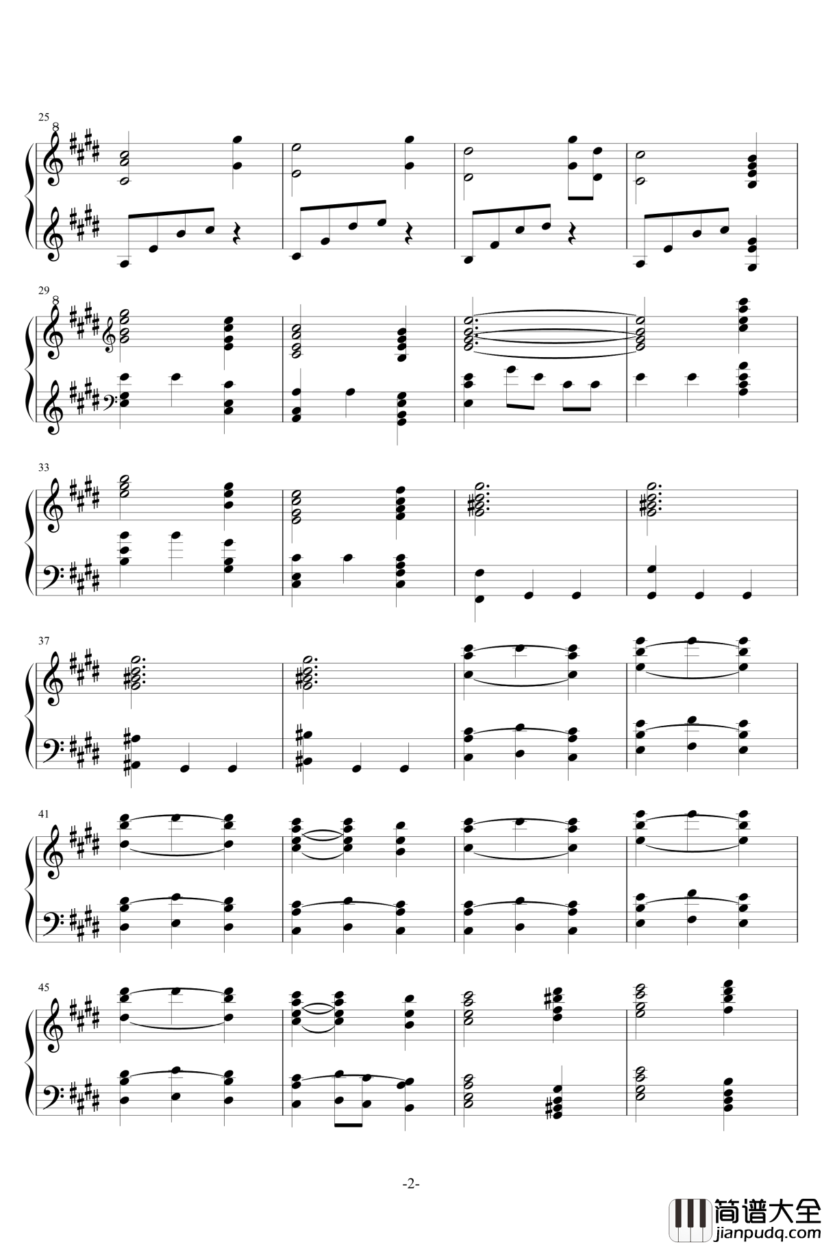 天空之梦钢琴谱_Dream_of_Sky_跳舞的线Dancing_Line_跳舞的线