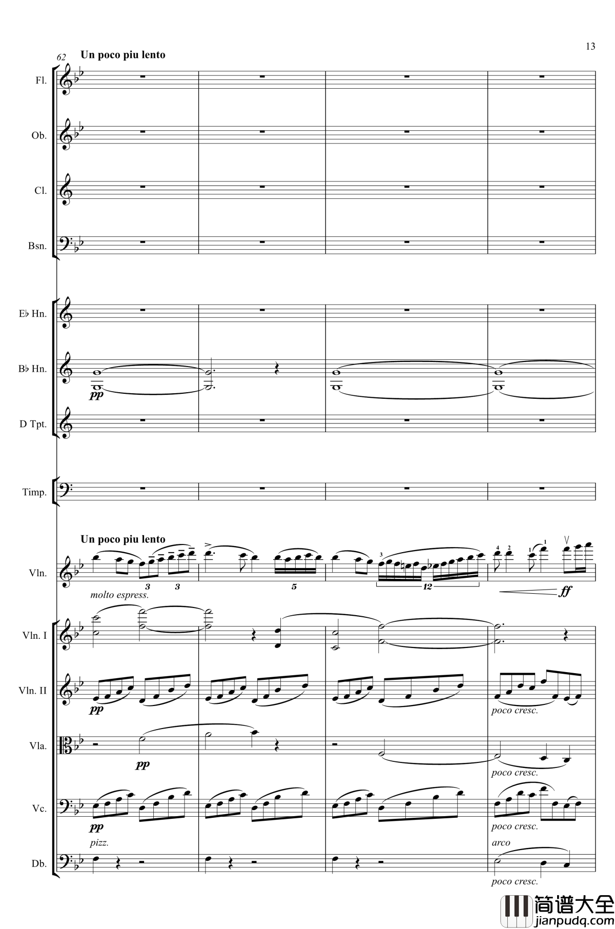 g小调第1小提琴协奏曲Op.26钢琴谱_第一乐章_Max_Bruch