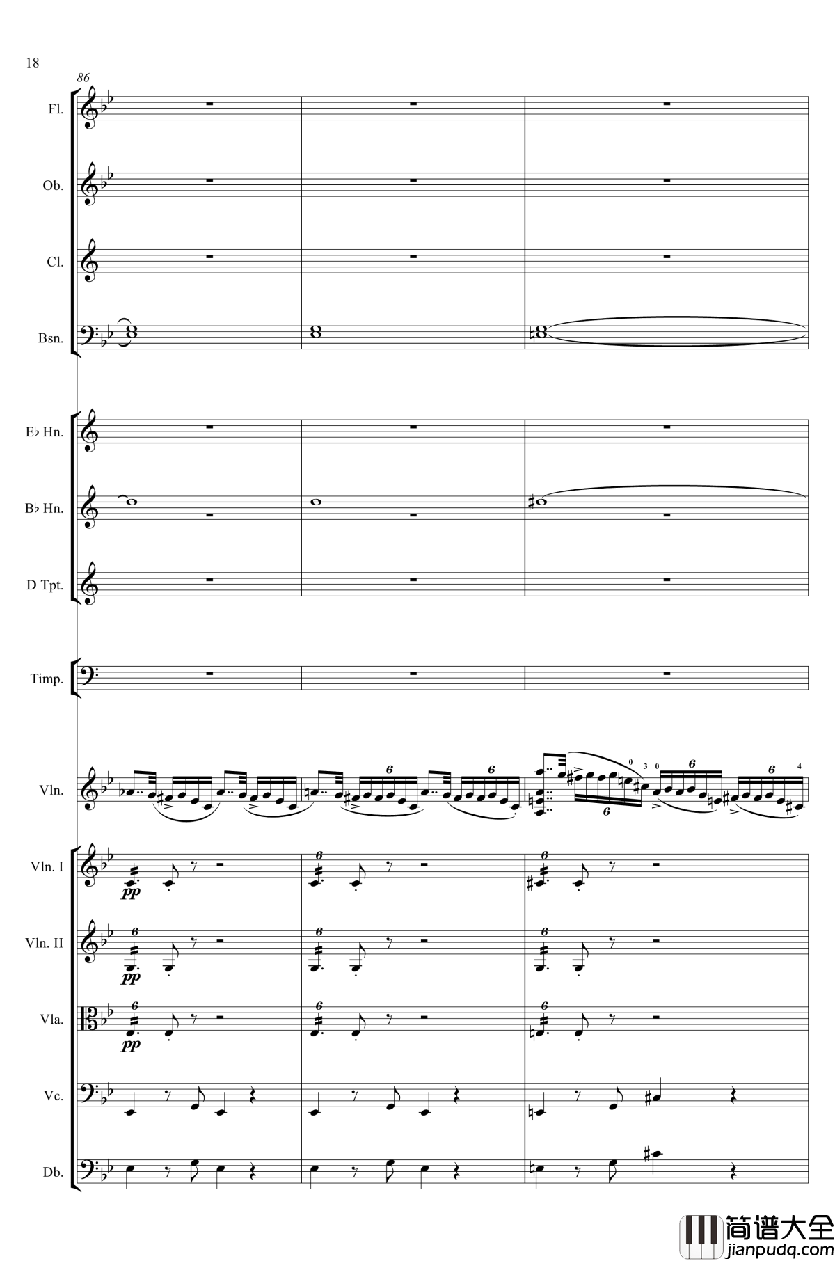 g小调第1小提琴协奏曲Op.26钢琴谱_第一乐章_Max_Bruch